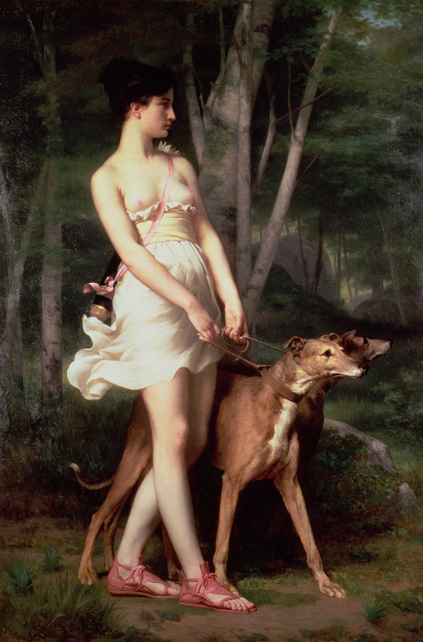 Jegerinnen Diana av Gaston Casimir Saint Pierre