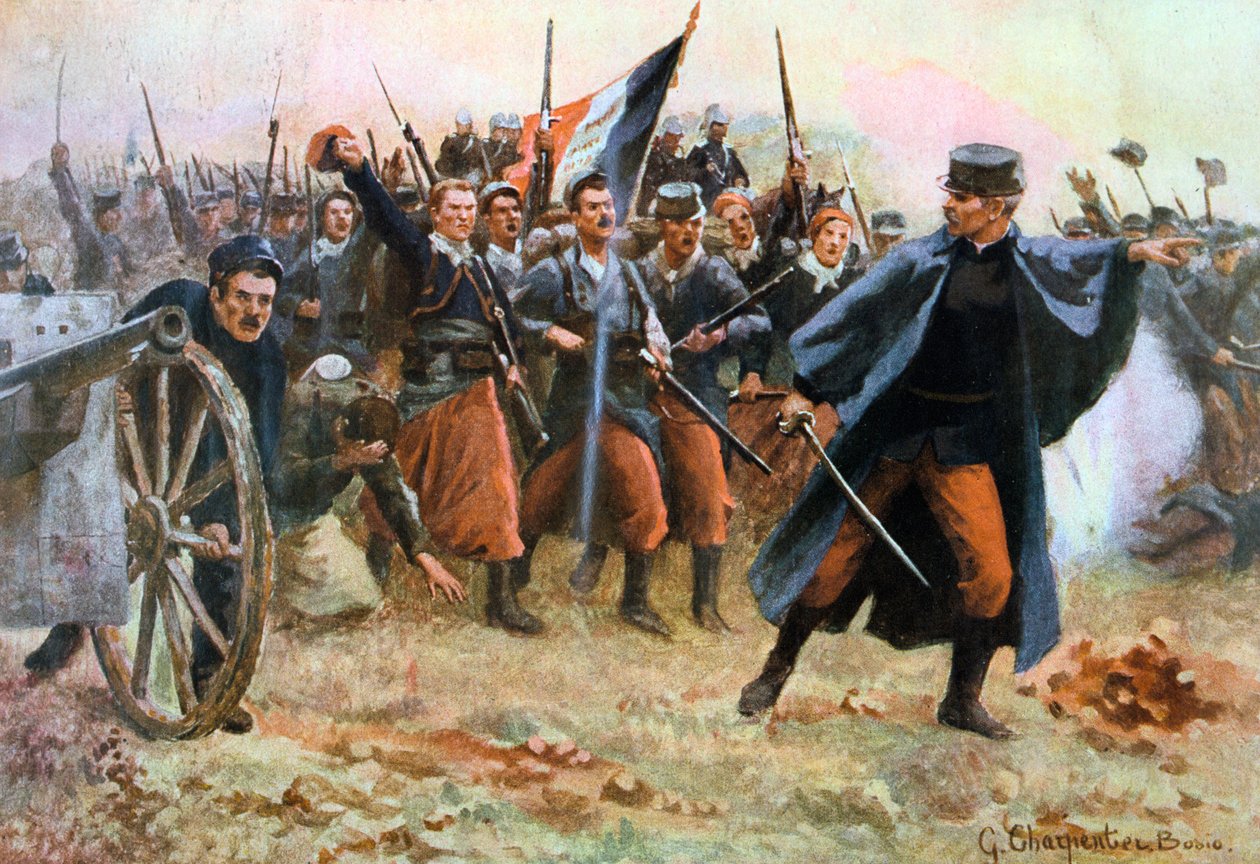 De fra 1914: Facing the Barbarians, Frankrike, 1914. av Gaston Charpentier Bosio
