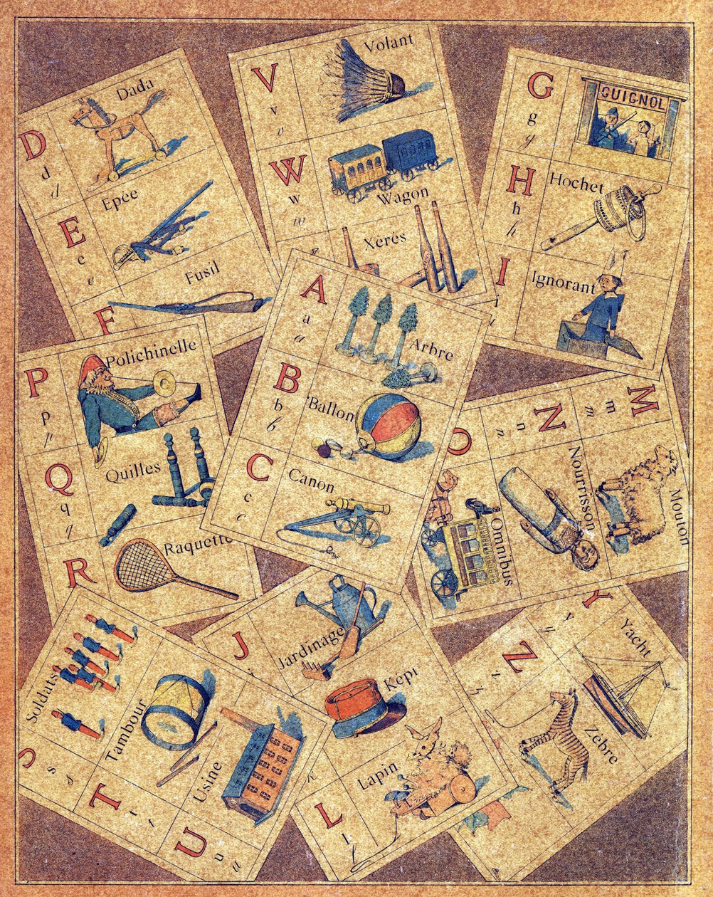 Fjerde cover av ABC des joujoux eller Alphabet des petits av Gaston Quenioux