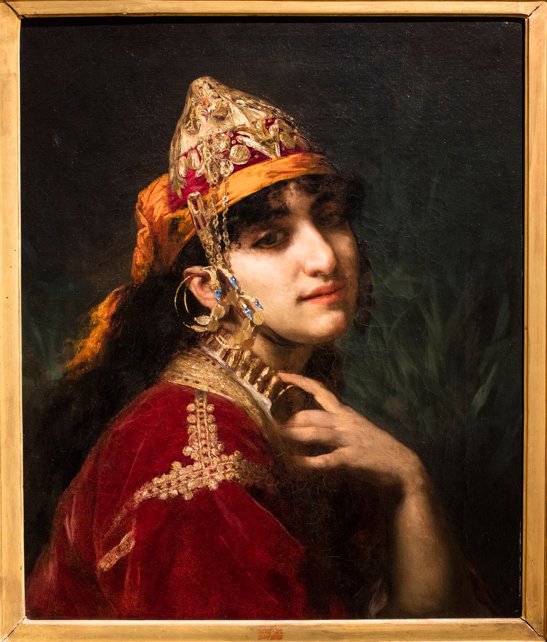 Halima (olje på lerret) av Gaston Saintpierre