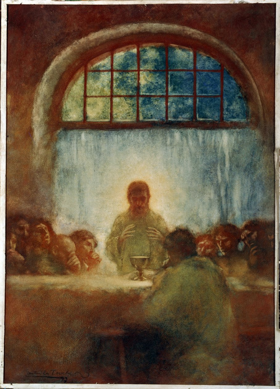 Nattverden (Nattverden). Maleri av Gaston de La Touche (1854-1913) av Gaston de Latouche
