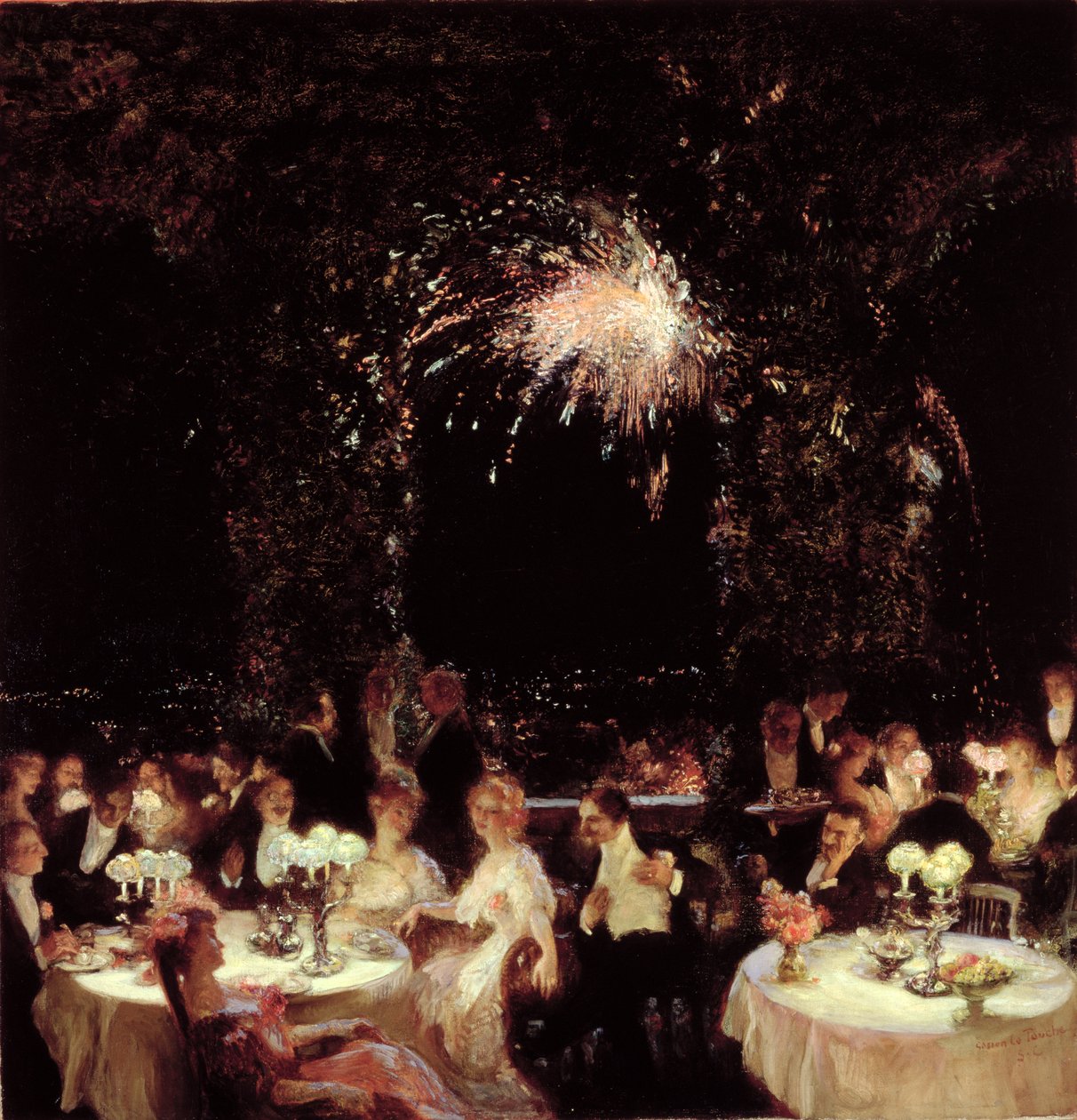 Middag på kasinoet, ca. 1906 av Gaston de la Touche
