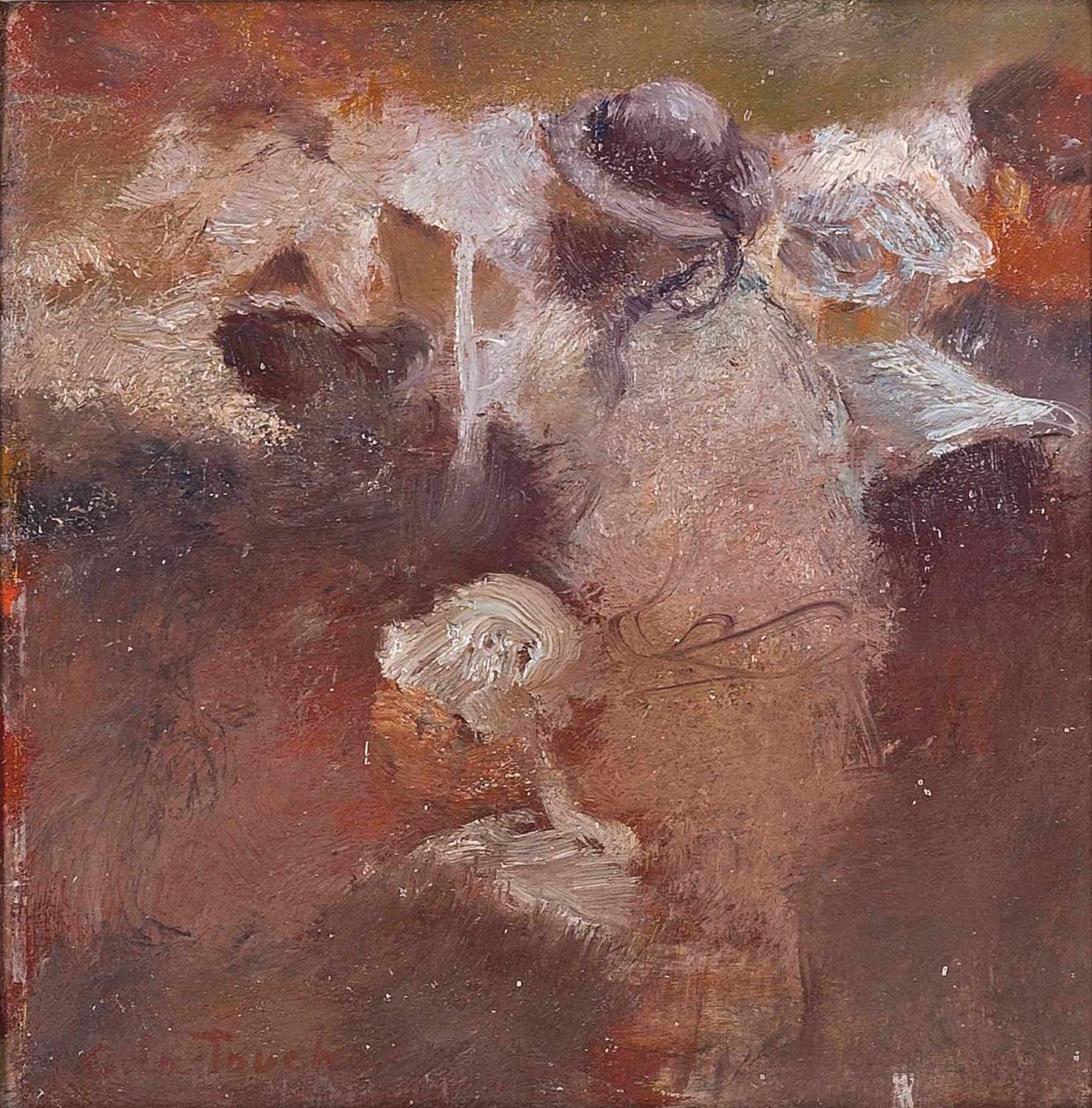 Skisse av figurer i Bretagne av Gaston de la Touche