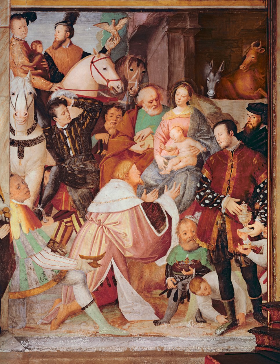 Tilbedelse av magiene, ca. 1532-35 av Gaudenzio Ferrari