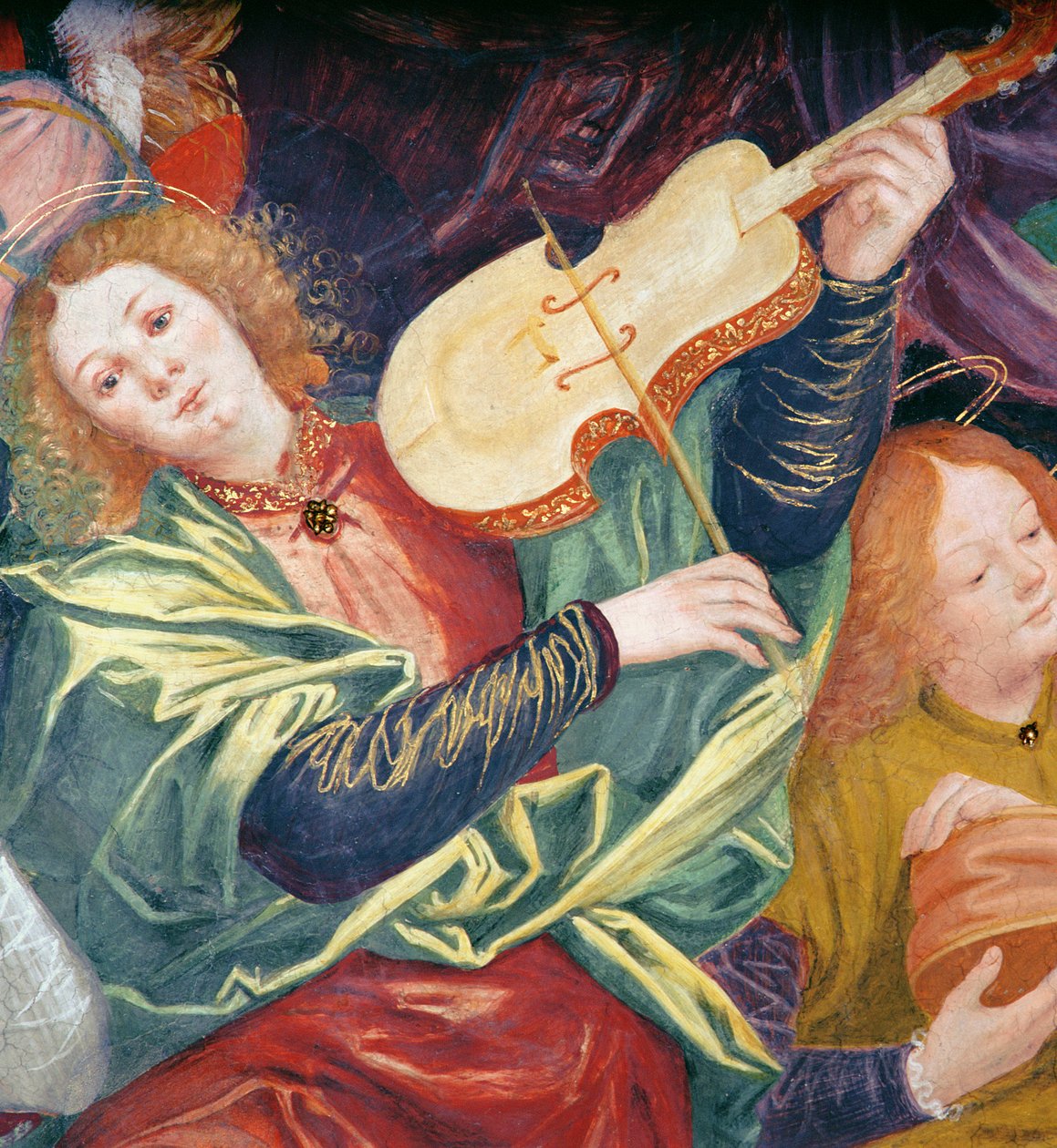 Englenes konsert, 1534-36 (detalj) (se 175762) av Gaudenzio Ferrari