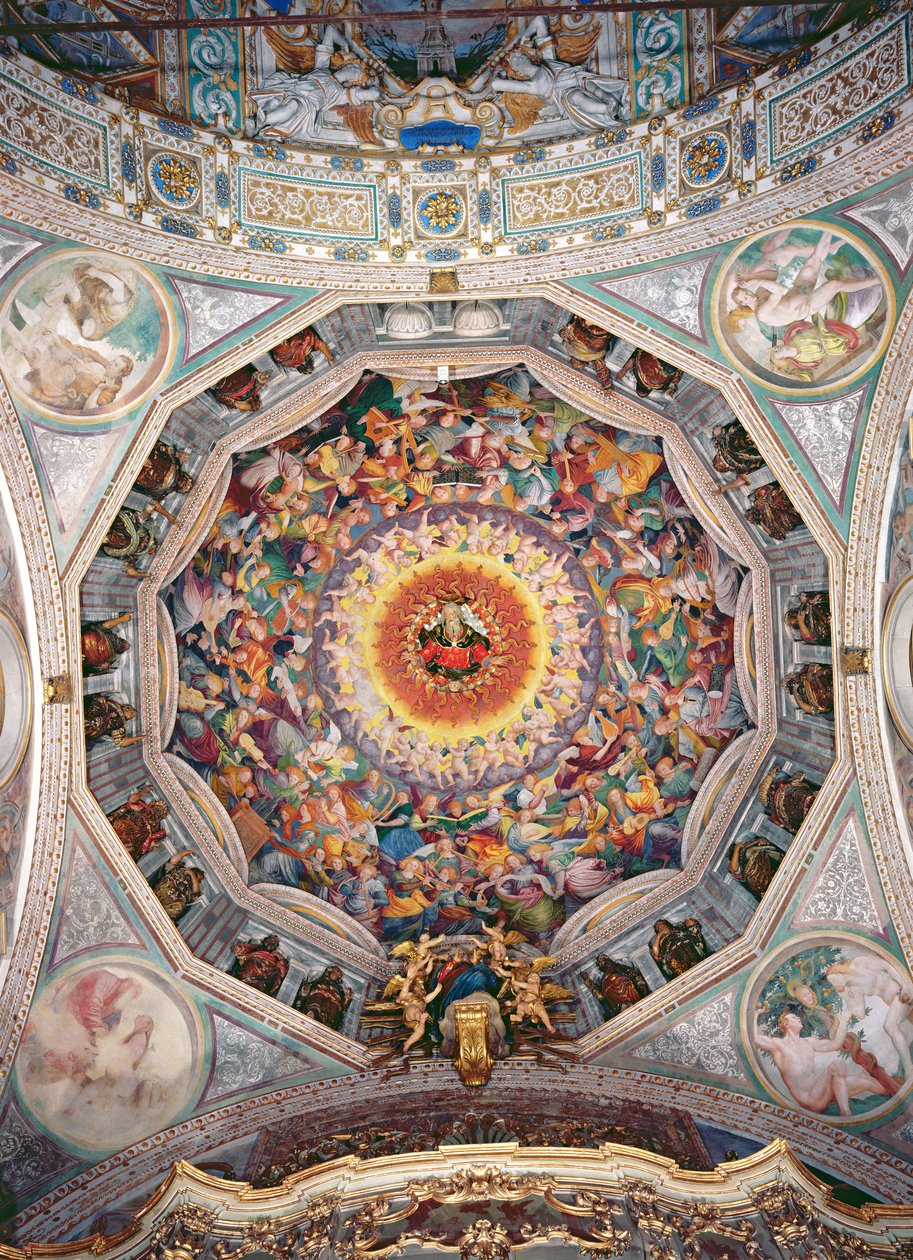 Englenes konsert, fra kuppelen, 1534-36 av Gaudenzio Ferrari