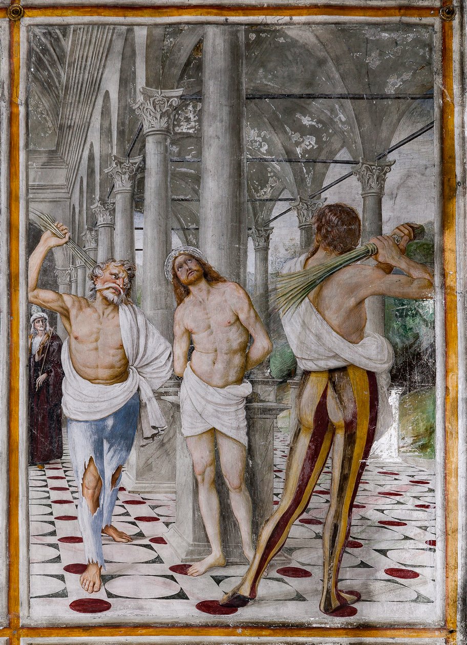 Detalj av "The Flagelation of Christ", fra "The life and the Passion of Christ" av Gaudenzio Ferrari