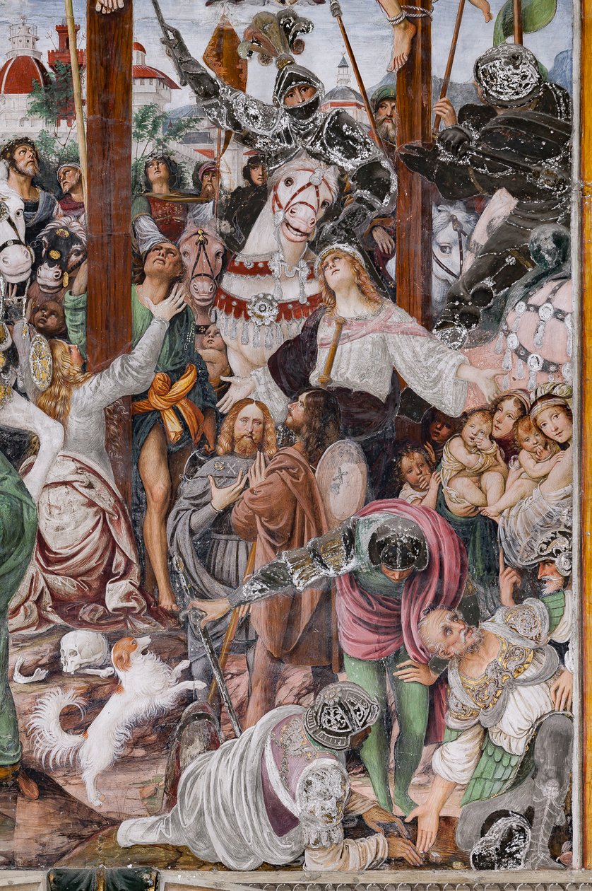 Detalj av "Korsfestelsen", fra "The life and the Passion of Christ" av Gaudenzio Ferrari