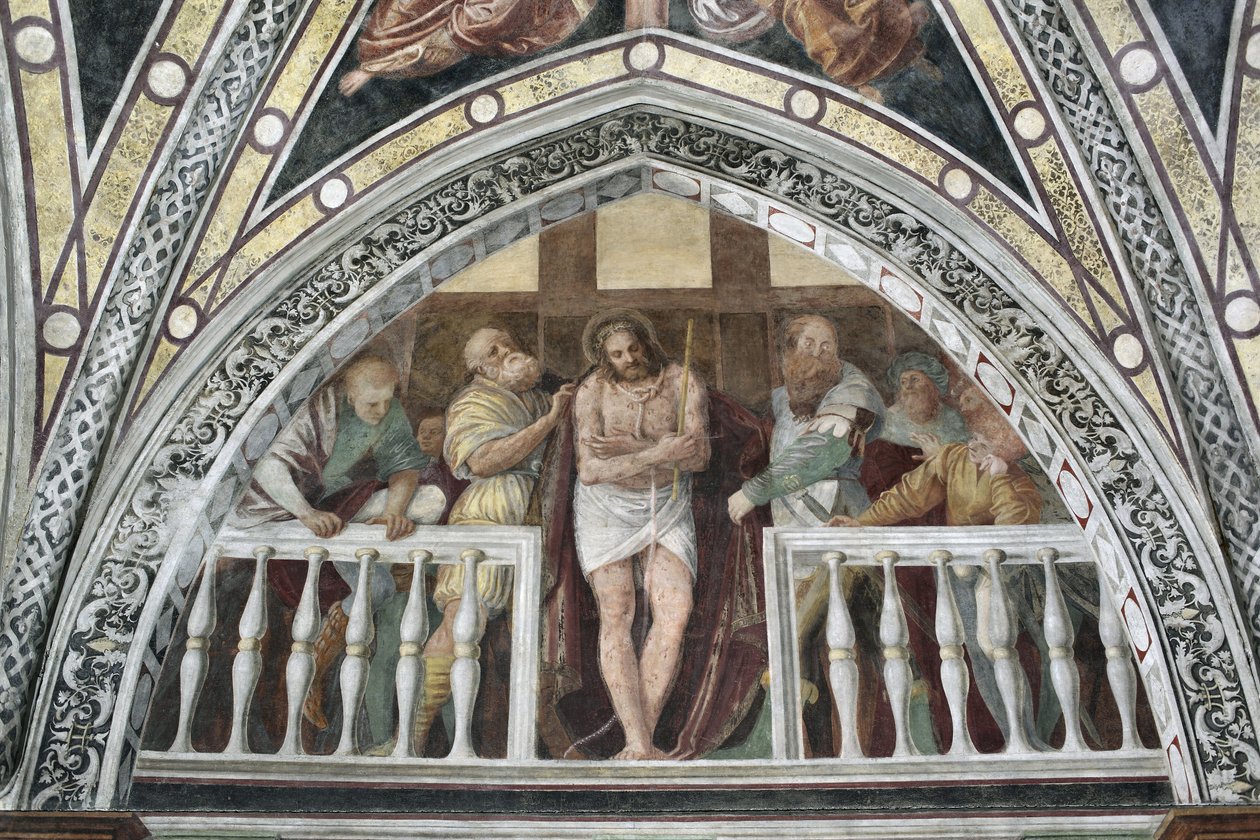 Ecce Homo Fresco av Gaudenzio Ferrari (1475 ca-1546) 1542 Milano, Basilica of Santa Maria delle Grazie Italia av Gaudenzio Ferrari