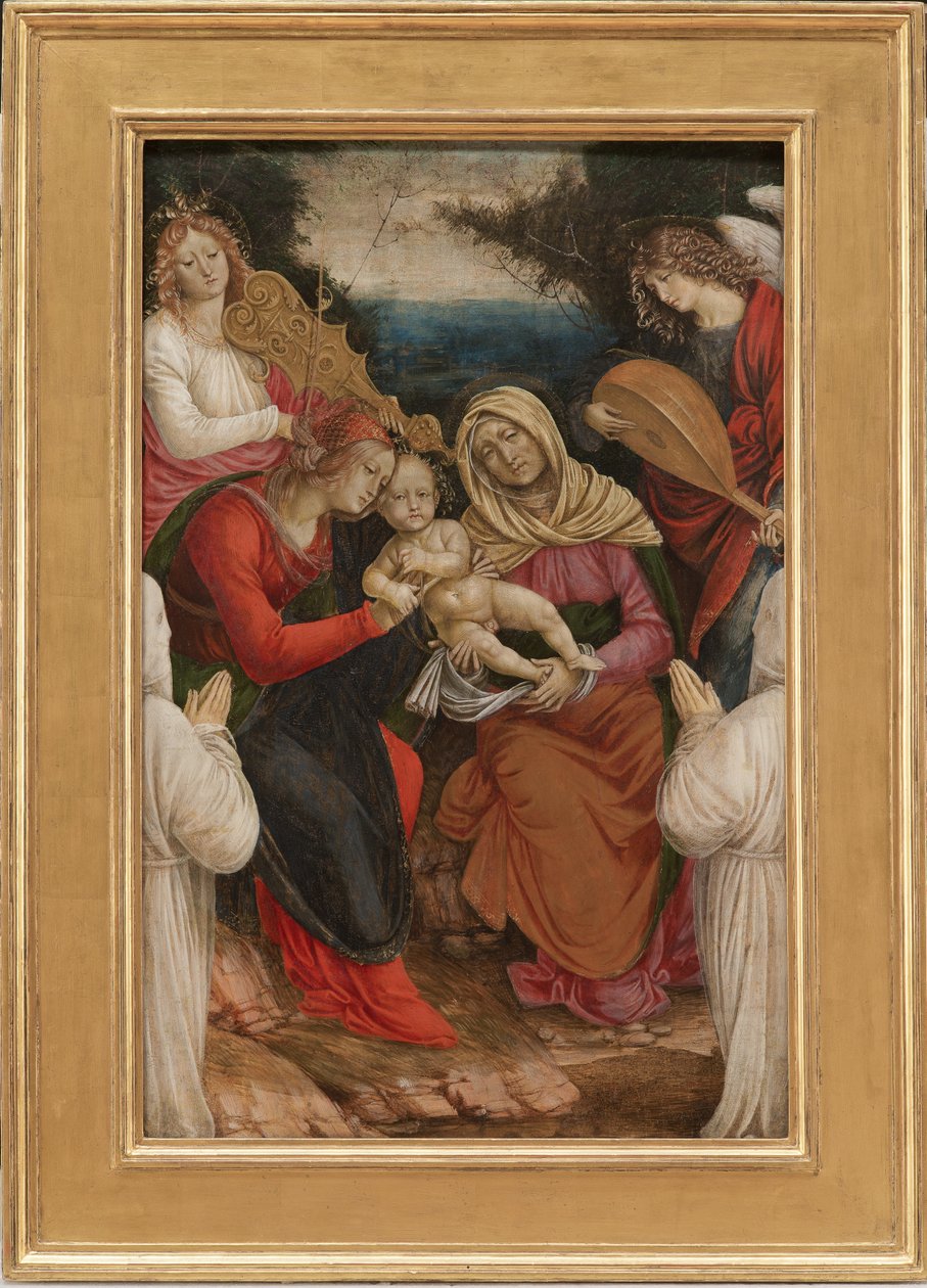 Madonna og barn, St Anne og givere, 1508-09 av Gaudenzio Ferrari