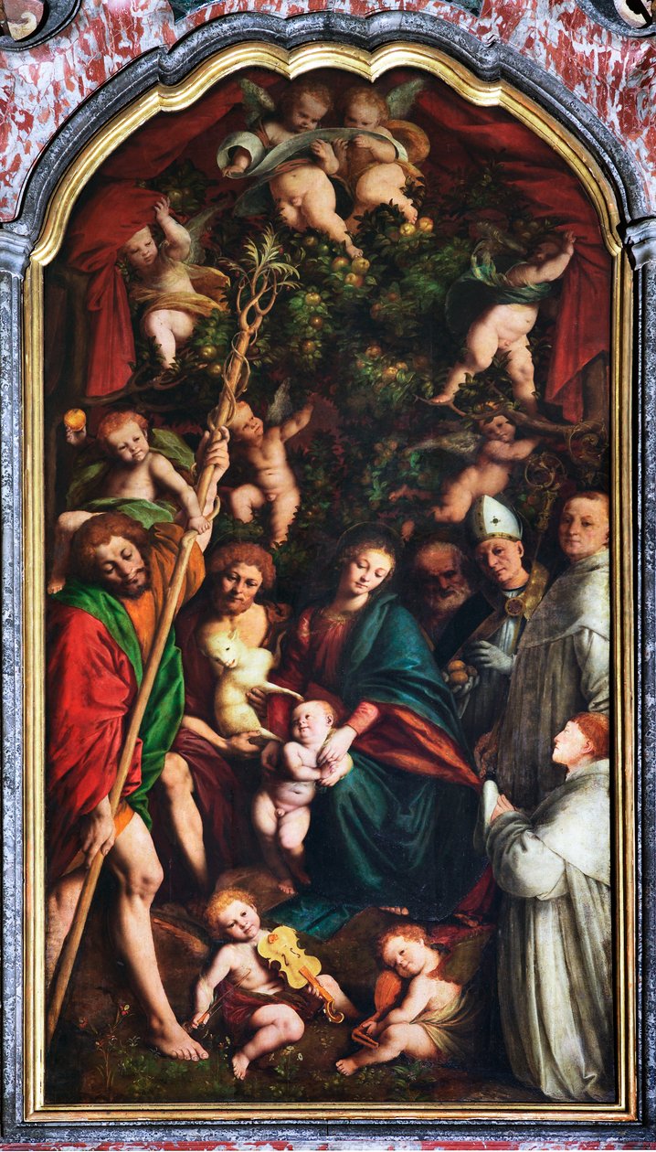 Madonna med hellige eller Madonna av appelsinene av Gaudenzio Ferrari