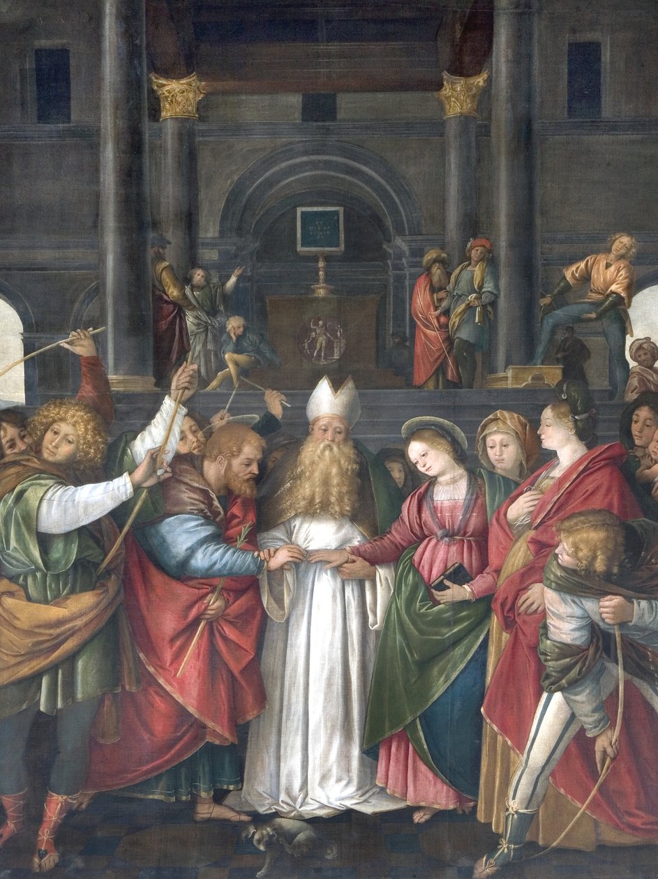 Jomfruens ekteskap, ca. 1525 av Gaudenzio Ferrari