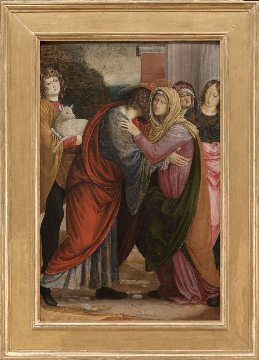 Møte ved Golden Gate, 1508-09 av Gaudenzio Ferrari
