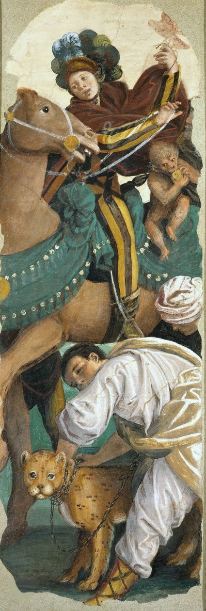 The Adoration of the Magi Right panel, 1541-1542. av Gaudenzio Ferrari