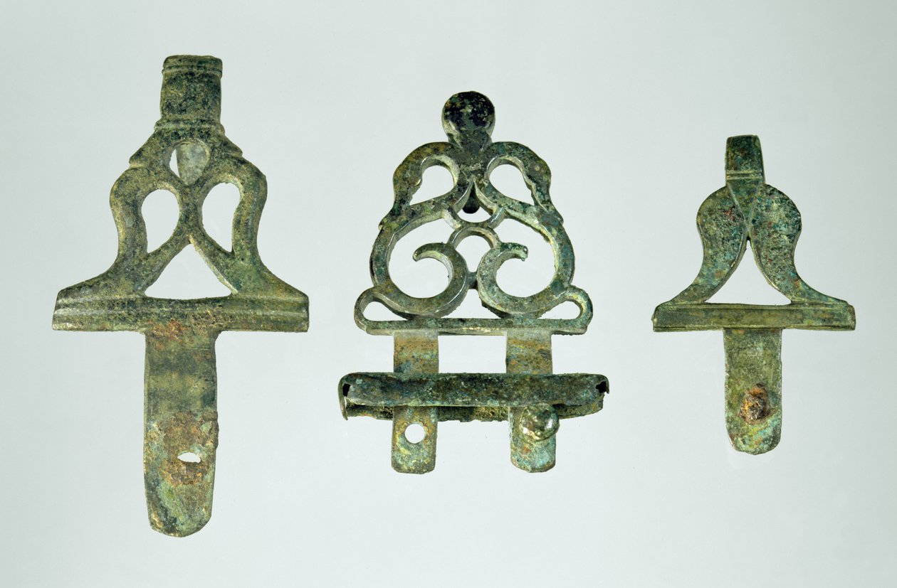 Beltekroker, fra Chalons-sur-Marne, Tene II (300-120 f.Kr.) (metall) av Gaulish