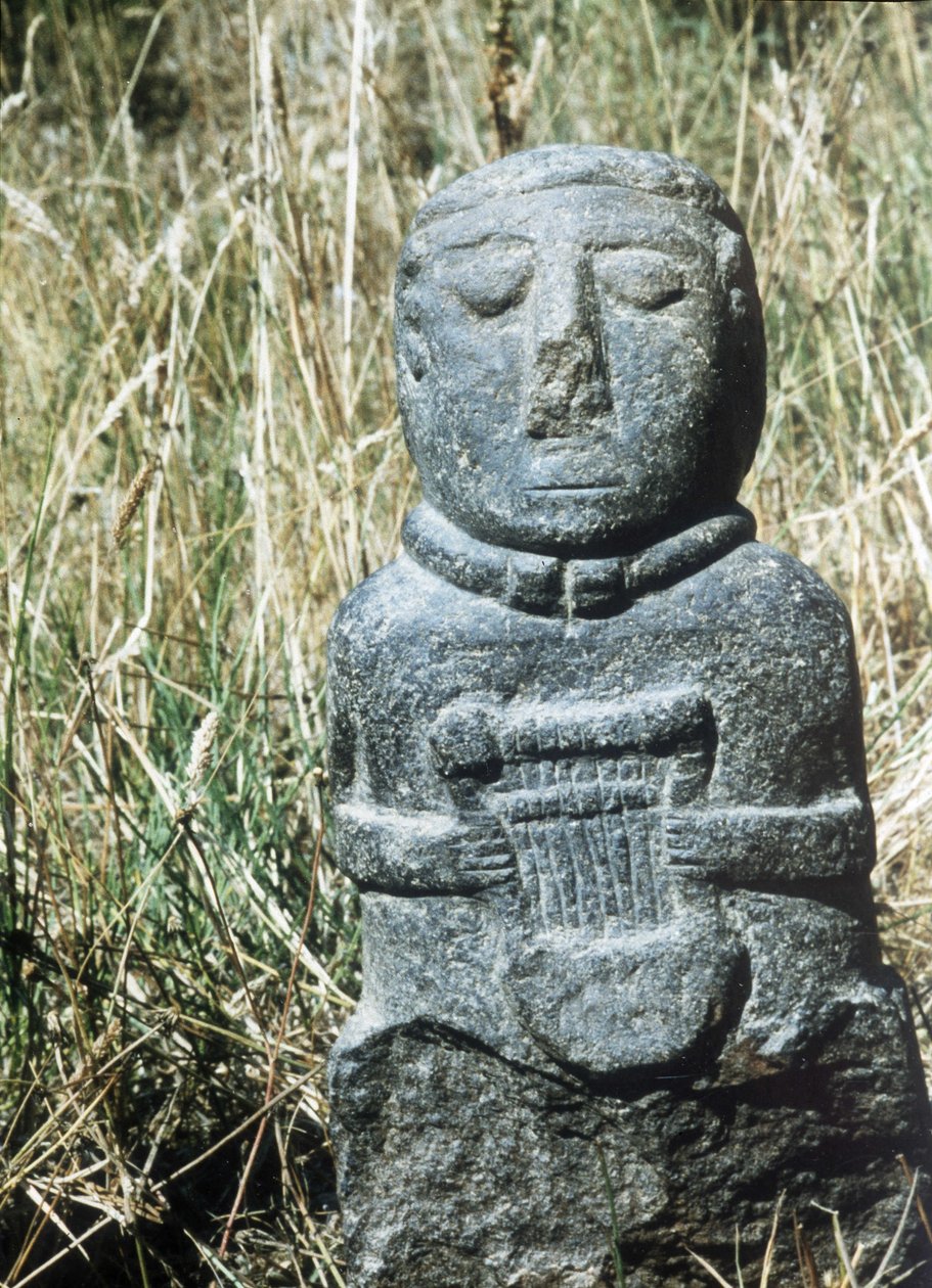 Gallisk sted: Statuett med lyre oppdaget i 1988 ved Saint Symphorien i Paule i Cote d