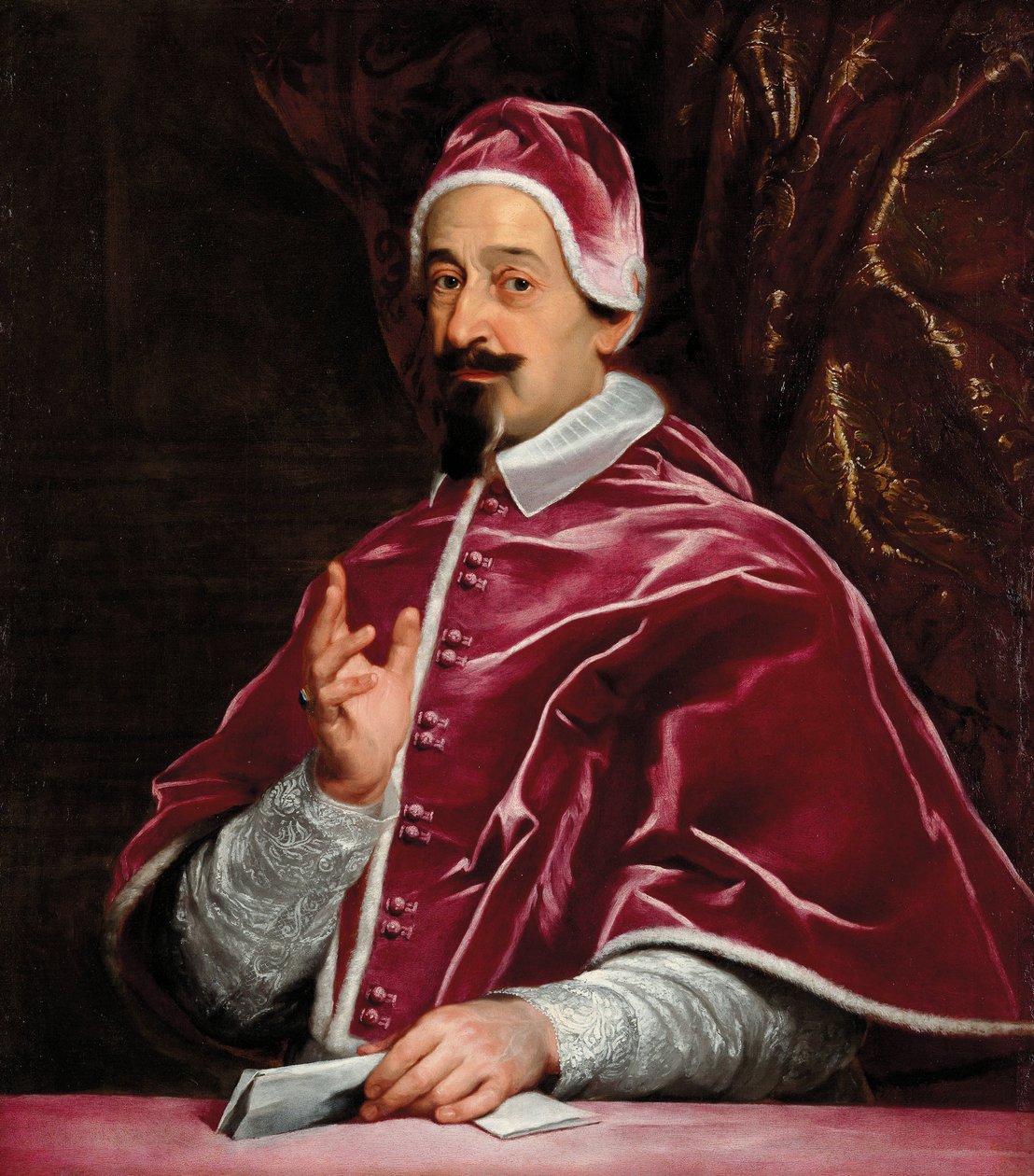 Portrett av paven Alexander VII 1599-1667, 1667. av Gaulli