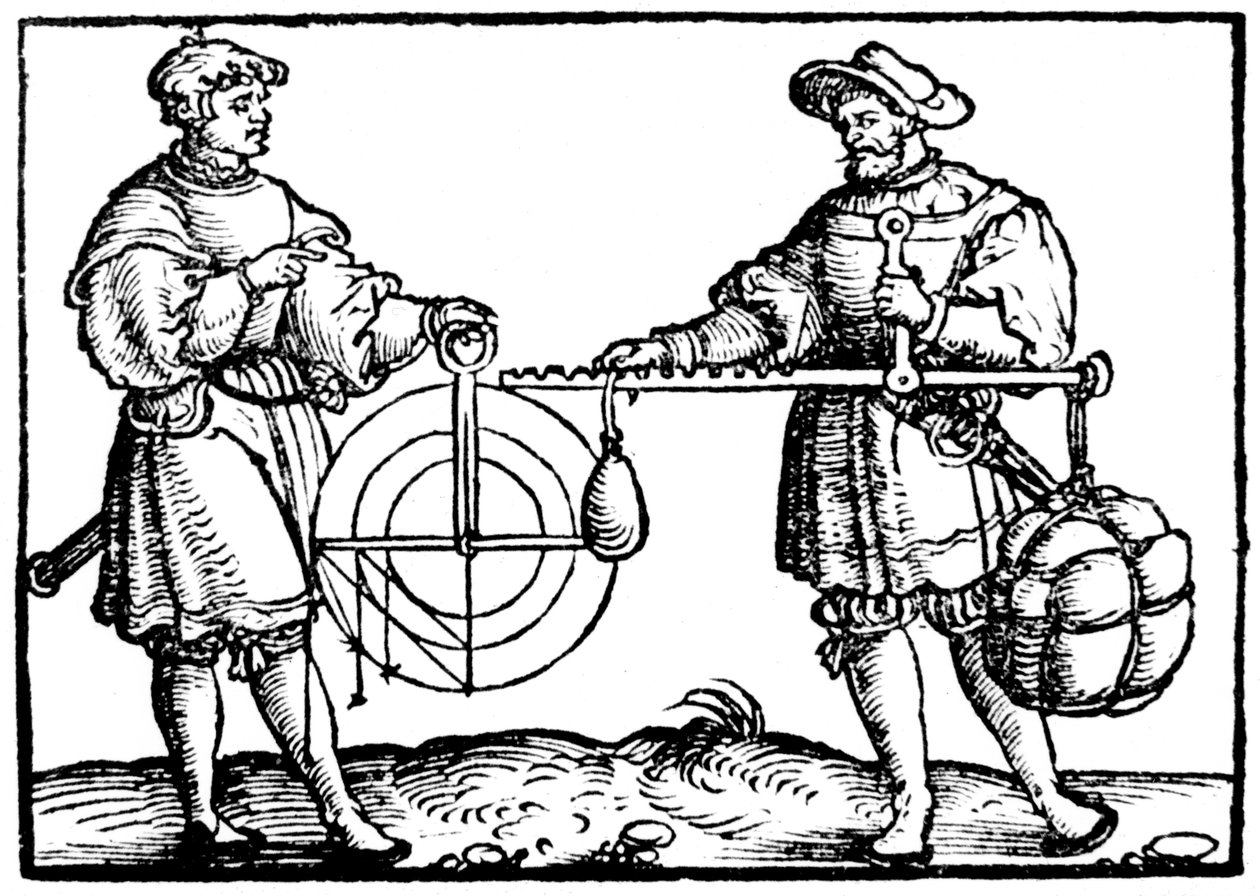 Veiing med stålgård, 1547 av Gaultherius Rivius