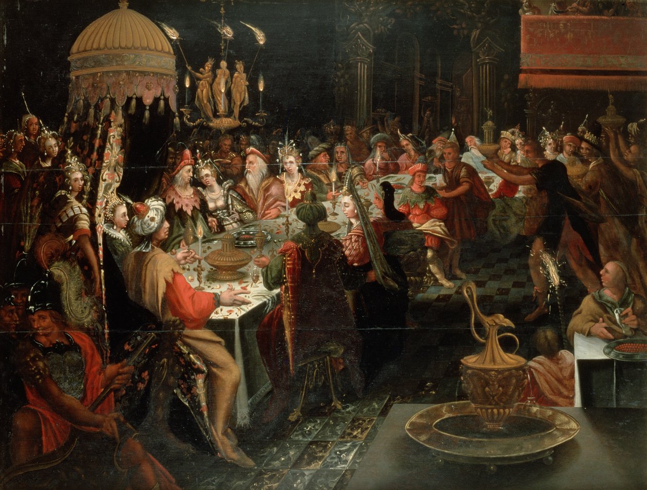 Belsasar-festen, 1600-10 av Gdansk School