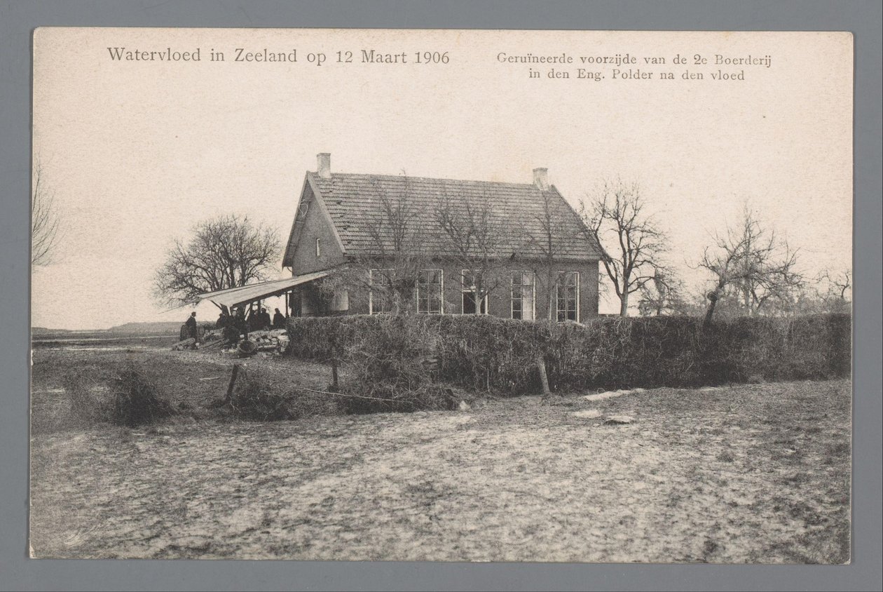Flom i Zeeland 12. mars 1906 av Gebroeders van Straaten