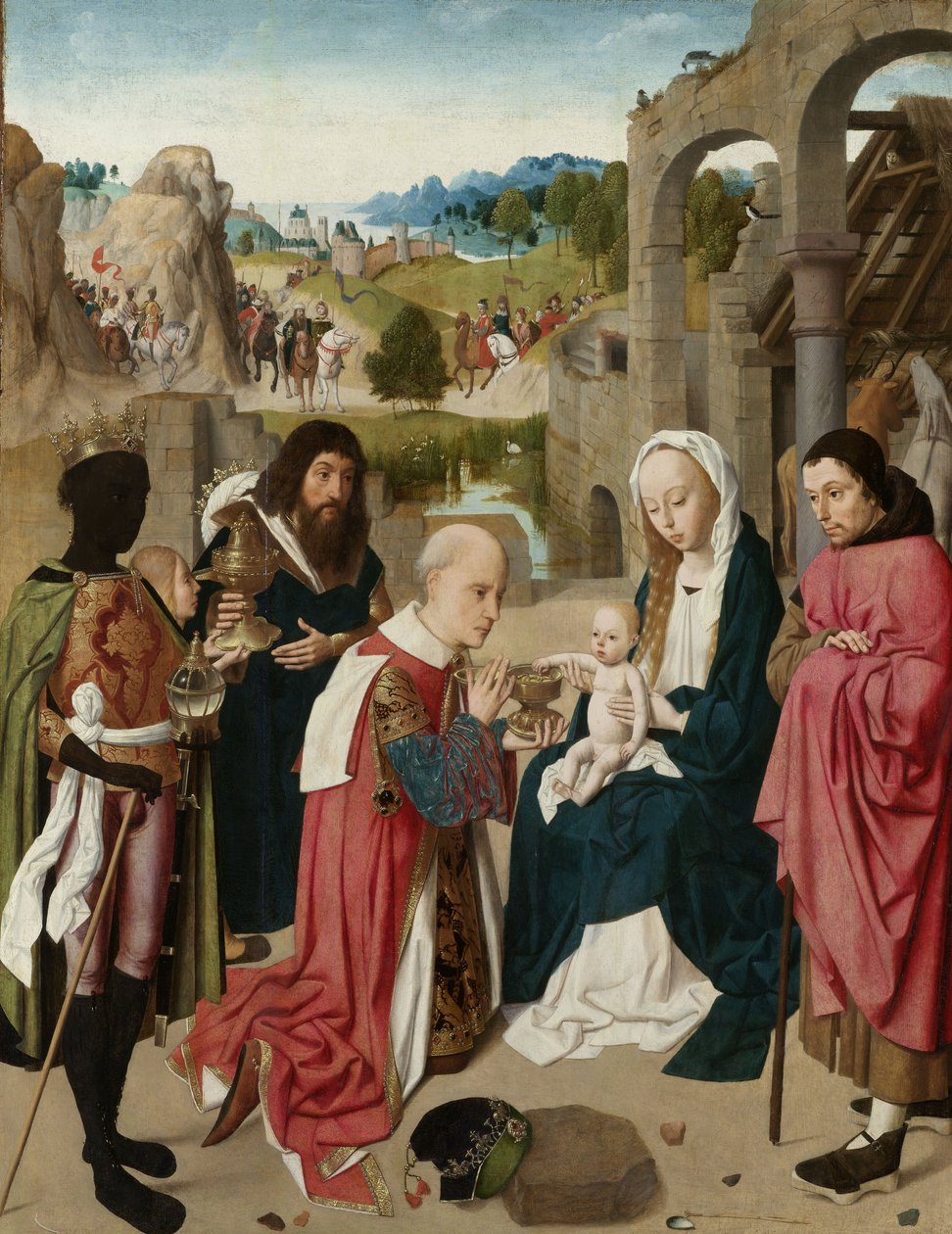 The Adoration of the Magi, ca. 1480-85 av Geertgen Tot sint Jans