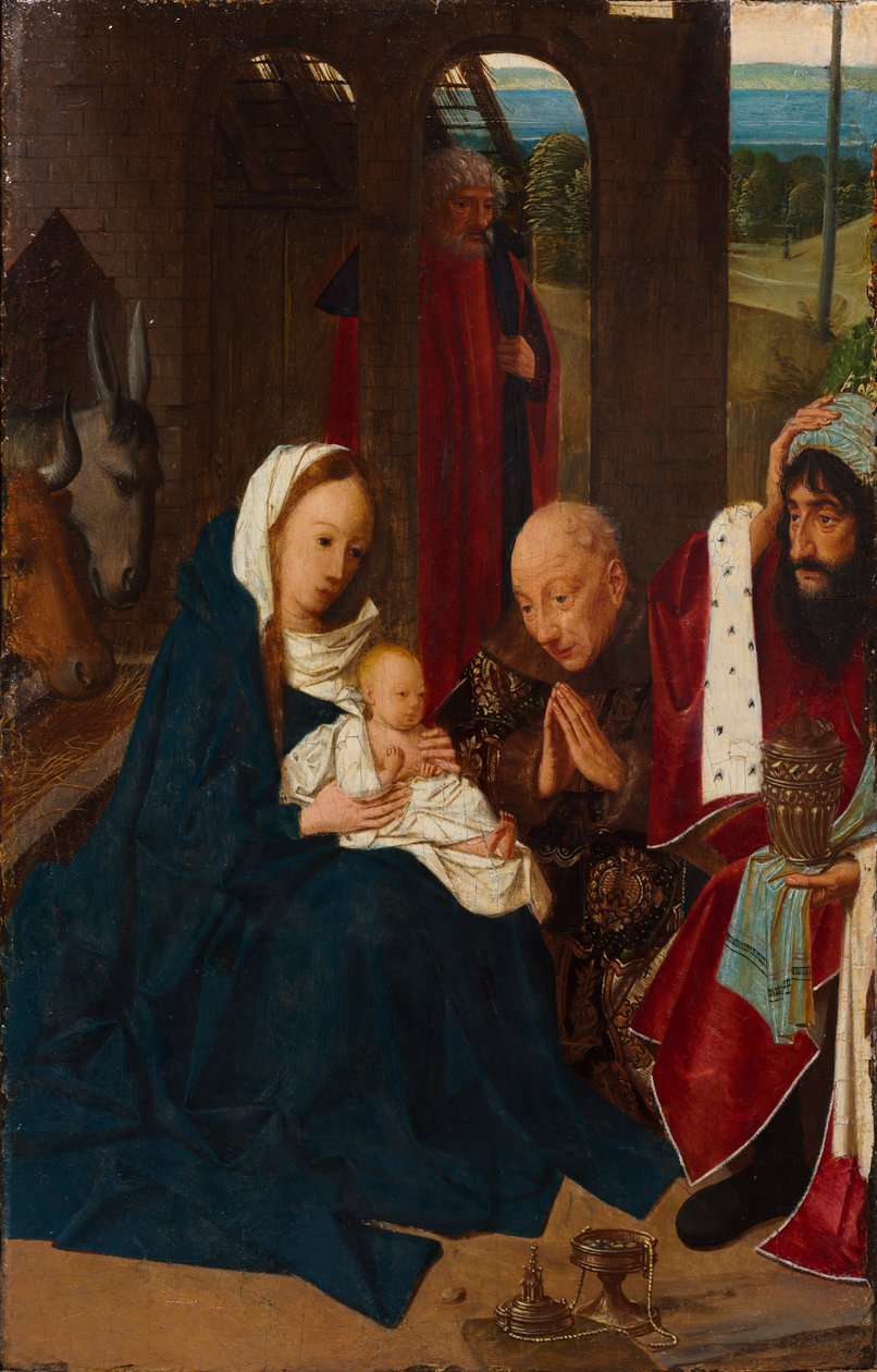 Tilbedelsen av magiene av Geertgen Tot sint Jans