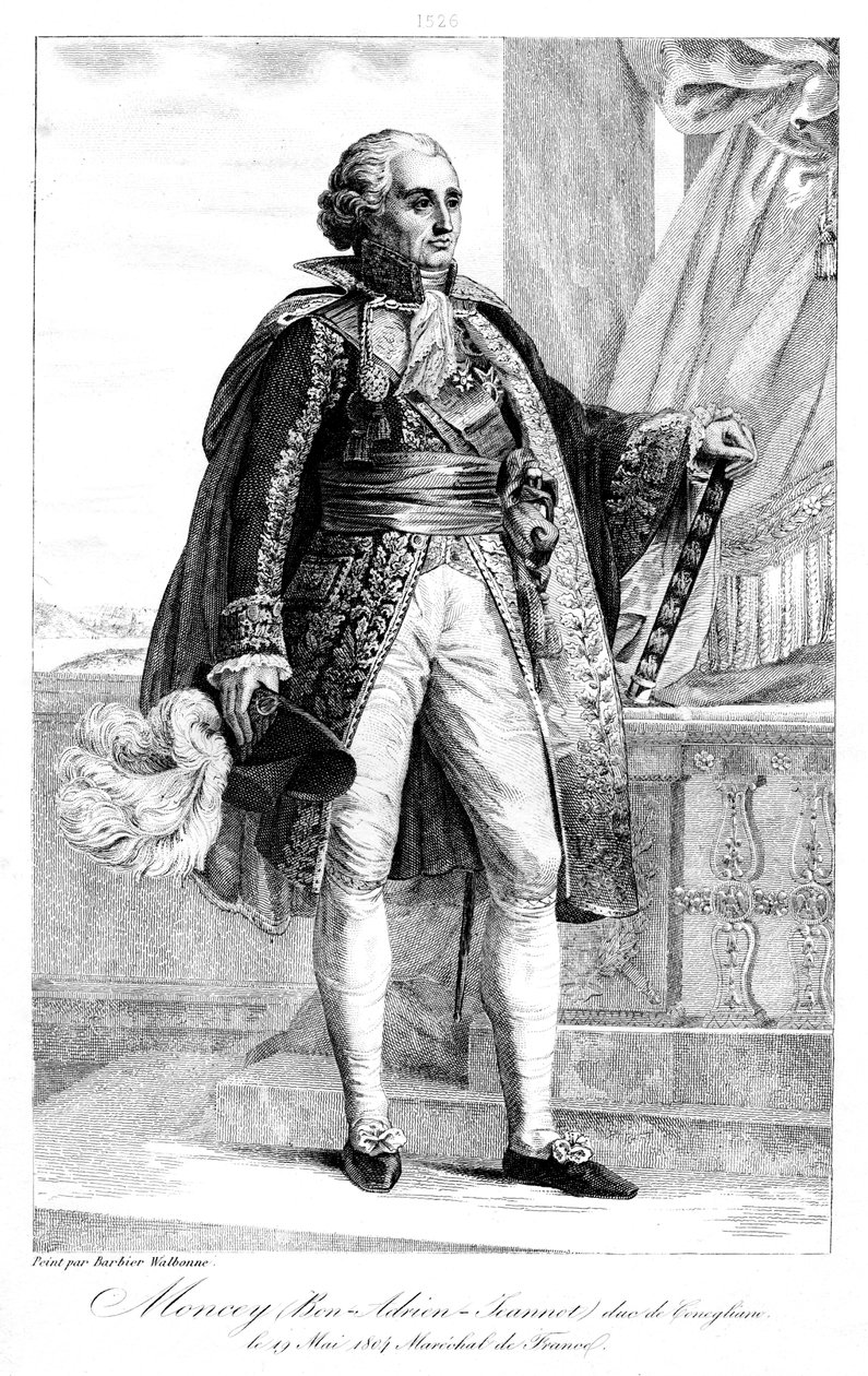 Bon Adrien Jeannot de Moncey 1754-1842, marskalk av Frankrike, 1839. av Geille