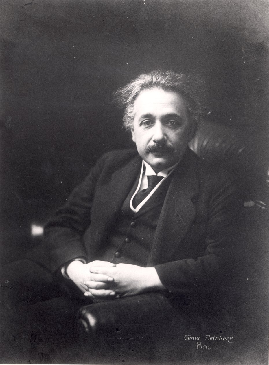 Albert Einstein (1879-1955) ca. 1922 av Genia Reinberg