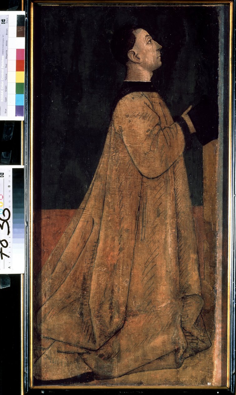 ""Portrett av en patricier, medlem av en rik familie i middelalderens Italia"" (Portrett av en patricier) Maleri av Gentile Bellini (cirka 1429-1507) Museum for vestlig og orientalsk kunst, kyiv av Gentile Bellini