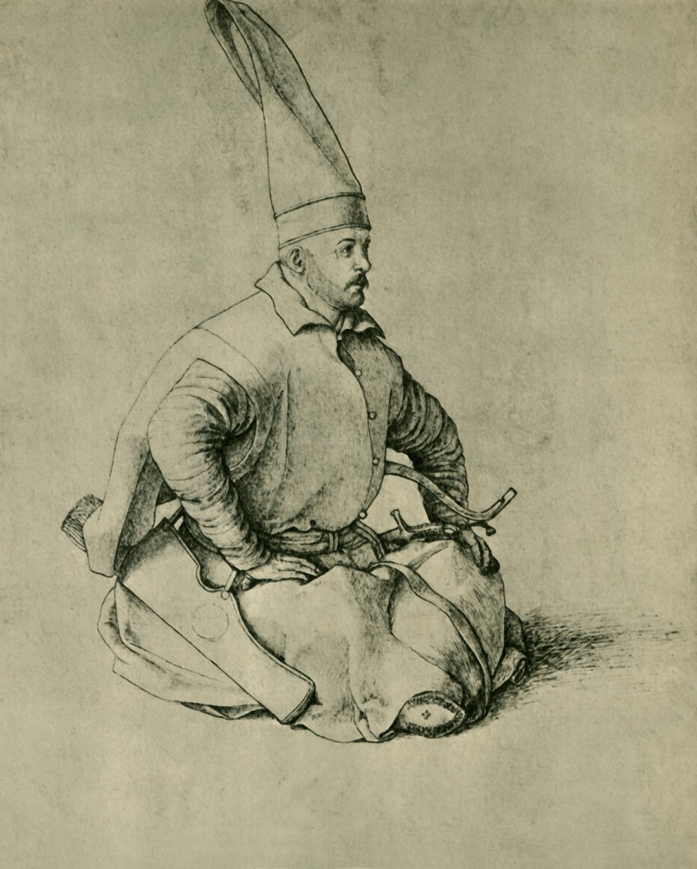 Tyrkisk janitsjar, 1479-1481, 1943. av Gentile Bellini
