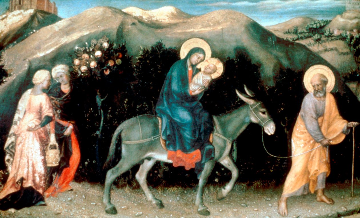 Fly til Egypt, 1423 av Gentile da Fabriano