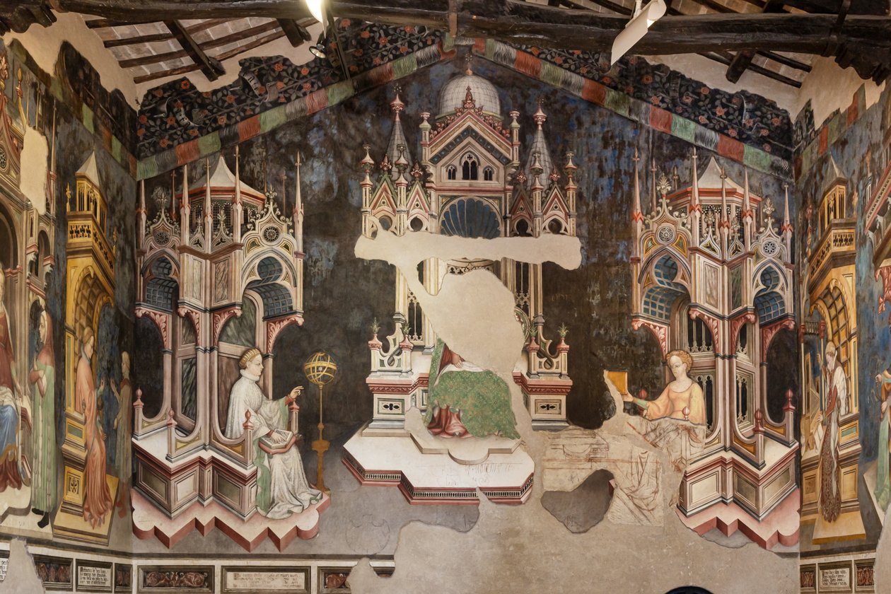 Hall of Liberal Arts and Planets av Gentile da Fabriano