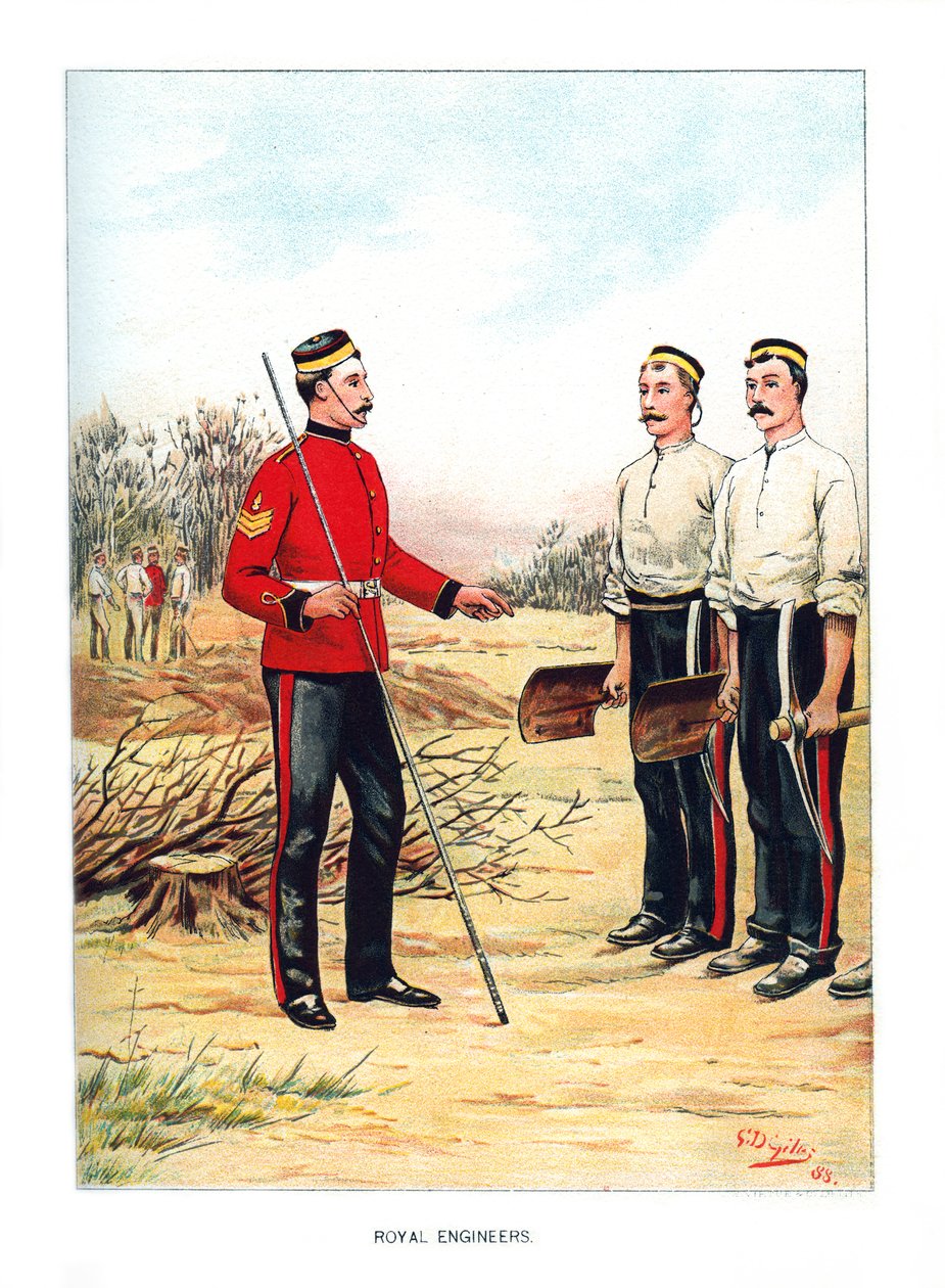 Kongelige Ingeniører, c1890. av Geoffrey Douglas Giles