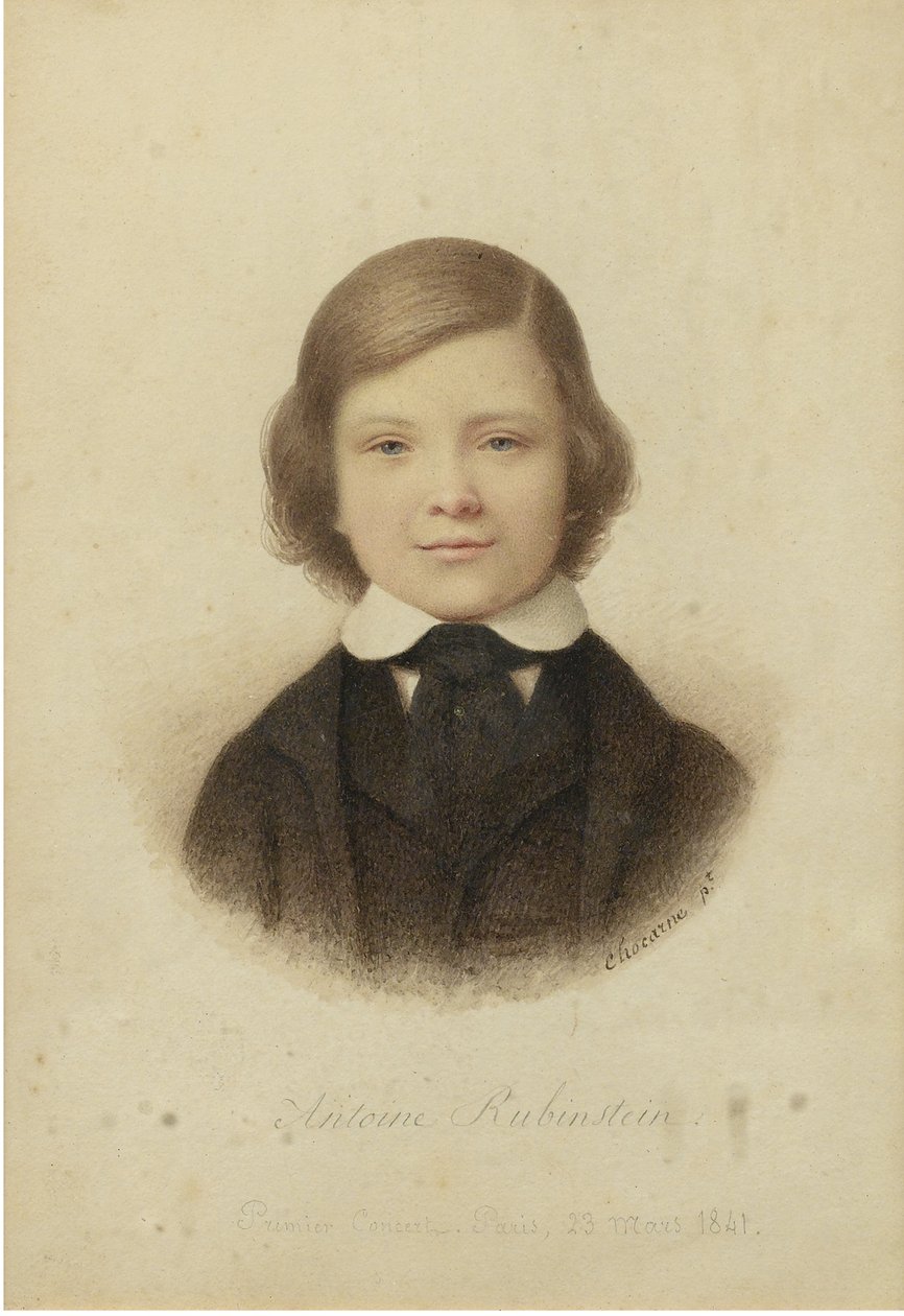 Anton Rubinstein 1829-1894, i en alder av 12 år, 1841 av Geoffroy Alphonse Chocarne