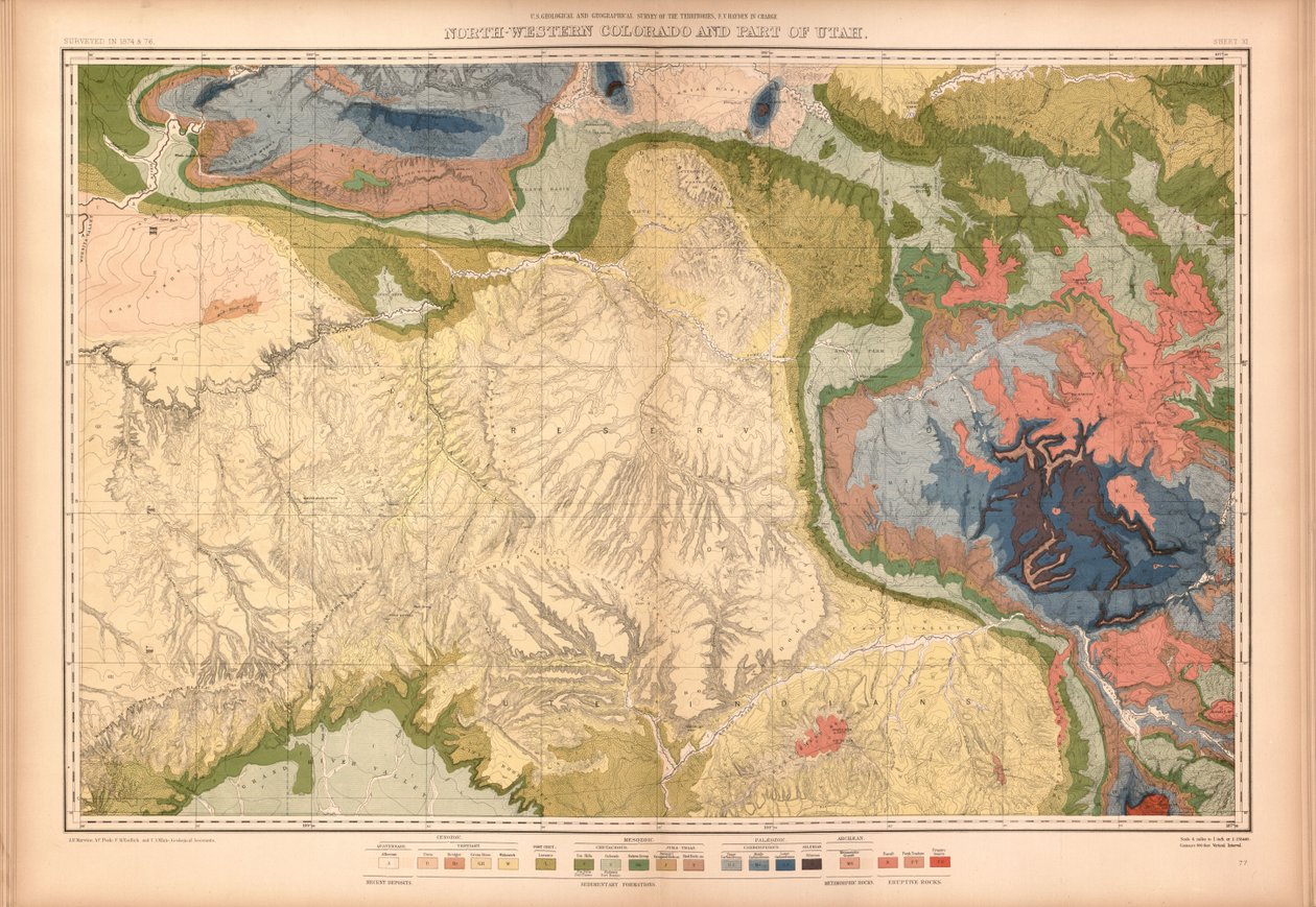 Geologisk og geografisk atlas over Colorado og deler av tilstøtende territorium av Geological And Geographical Survey Of The Territories