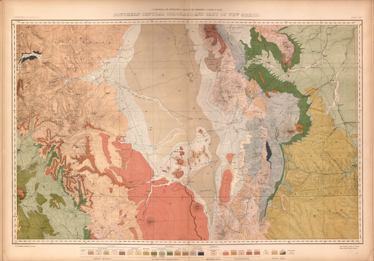 Geologisk og geografisk atlas over Colorado og deler av tilstøtende territorium, av Geological And Geographical Survey Of The Territories