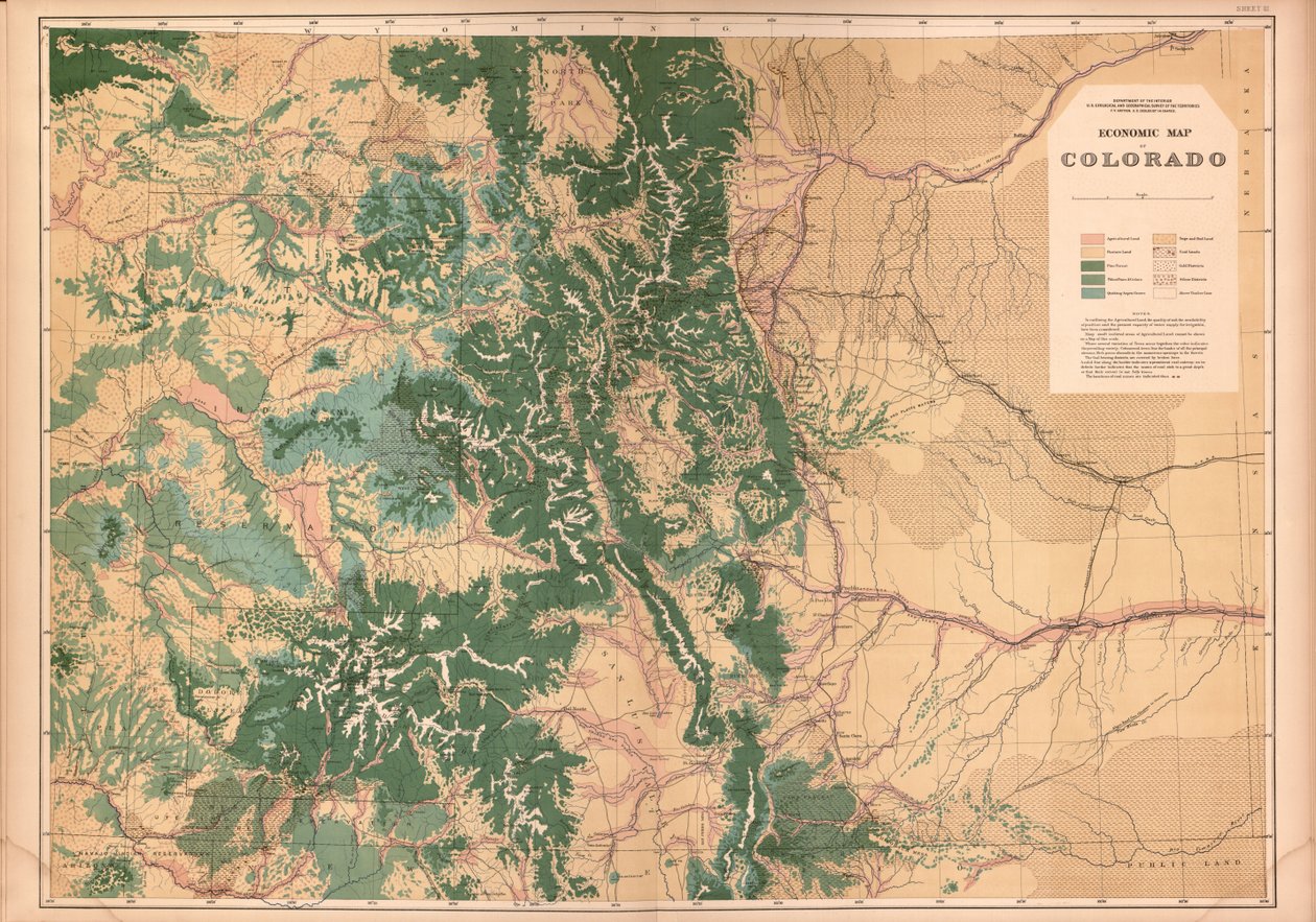 Geologisk og geografisk atlas av Colorado og deler av tilstøtende territorium, av Geological And Geographical Survey Of The Territories