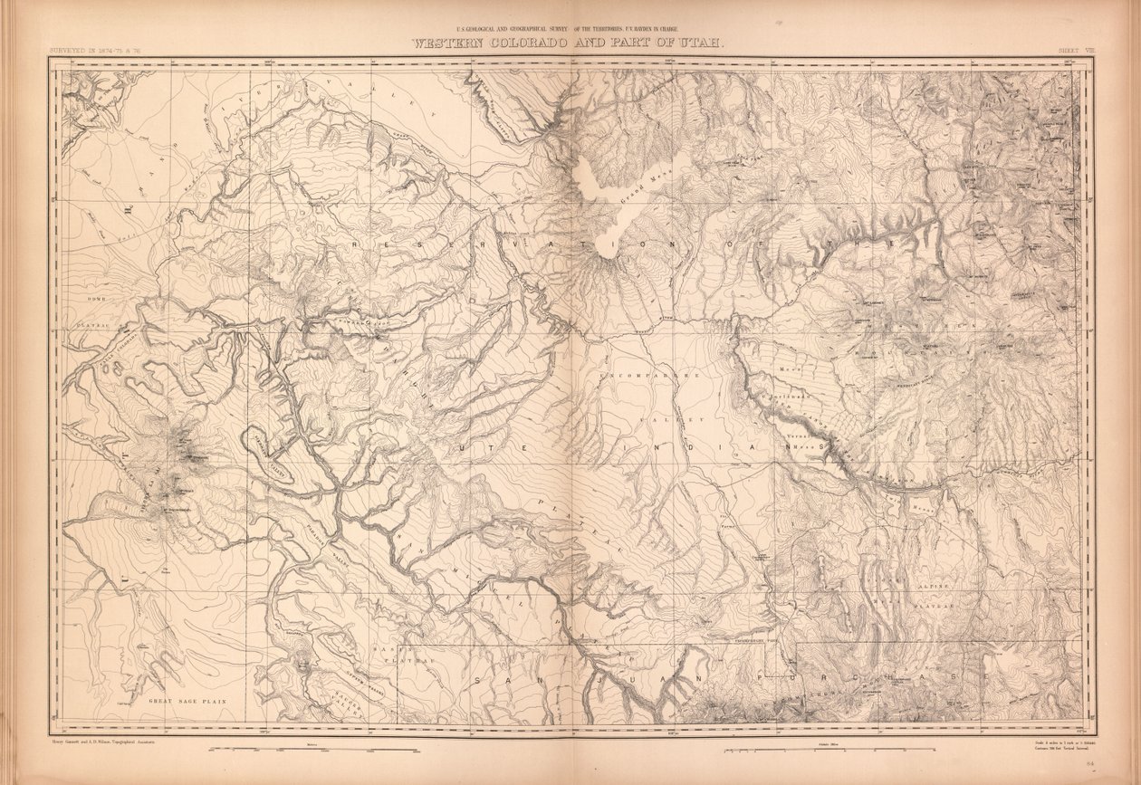 Geologisk og geografisk atlas av Colorado og deler av tilstøtende territorium, av Geological And Geographical Survey Of The Territories