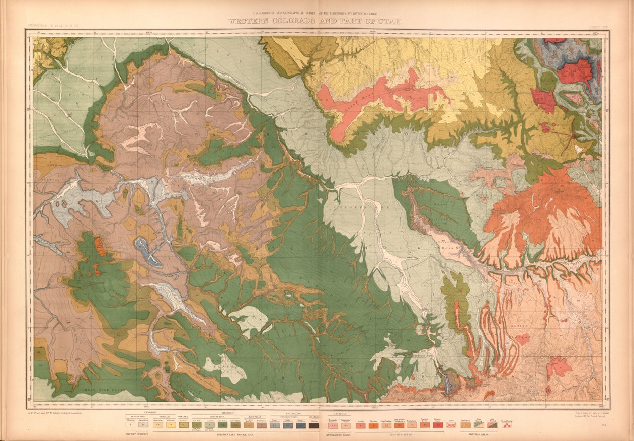 Geologisk og geografisk atlas av Colorado og deler av tilstøtende territorium, av Geological And Geographical Survey Of The Territories