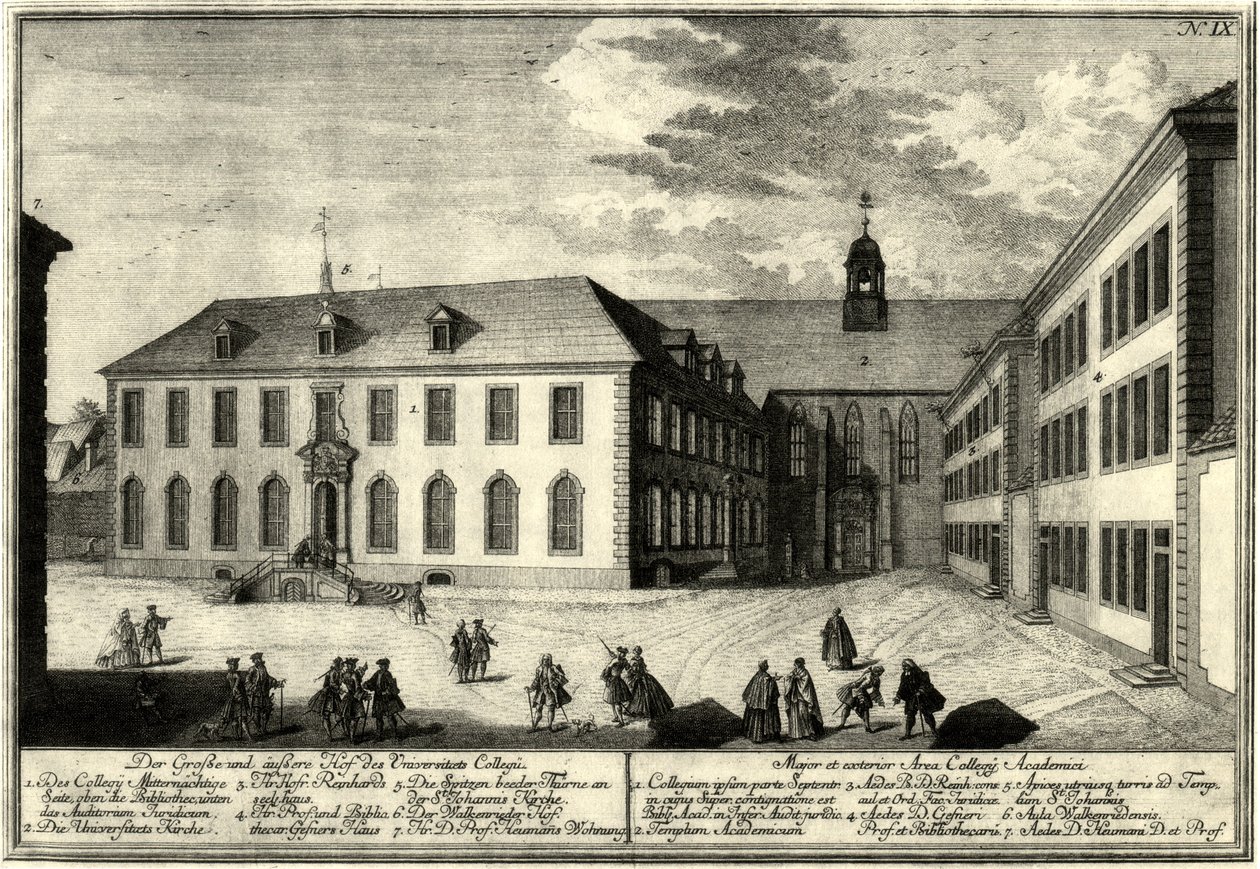 Goettingen Universitaet av Georg Daniel Heumann
