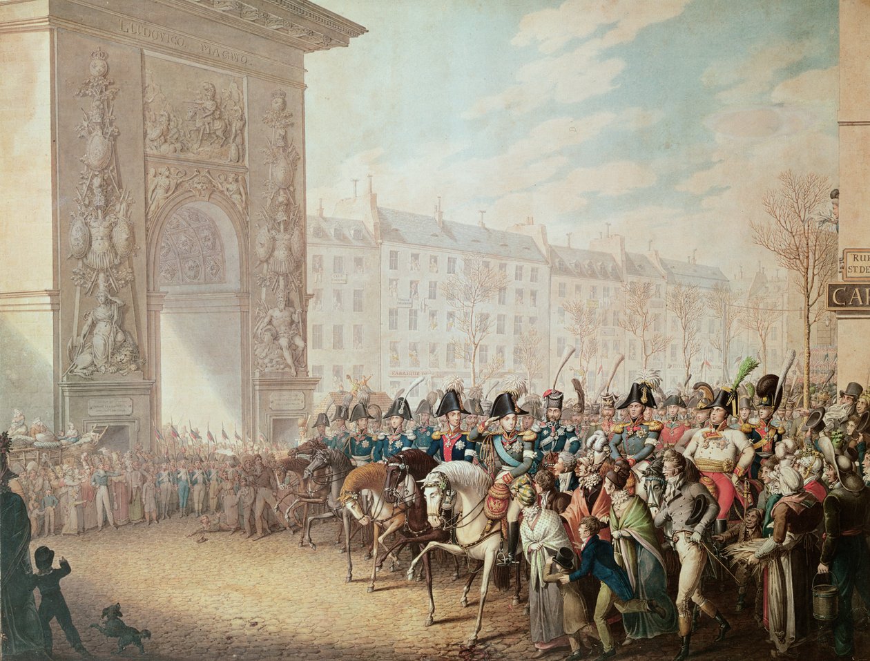 Keisernes inntog i Paris av Georg Emanuel Opitz