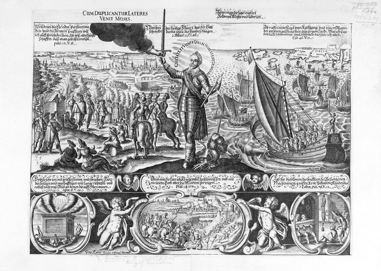 Gustavus Adolphus lander i Stralsund i 1630 av Georg Koler