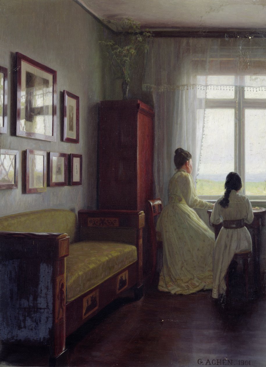 Interiør, 1901 av Georg Nicolai Achen