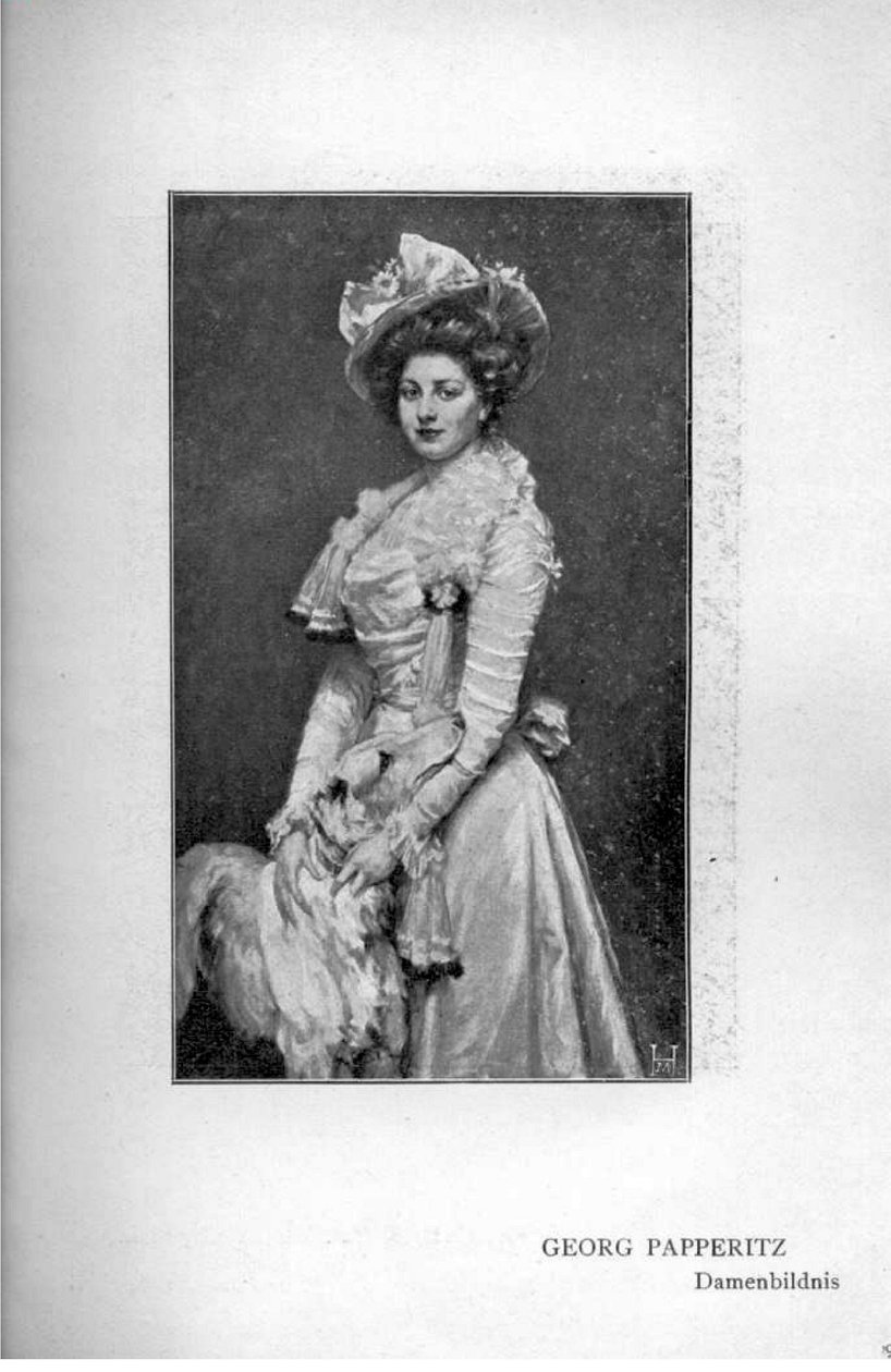 Portrett av en dame av Georg Papperitz
