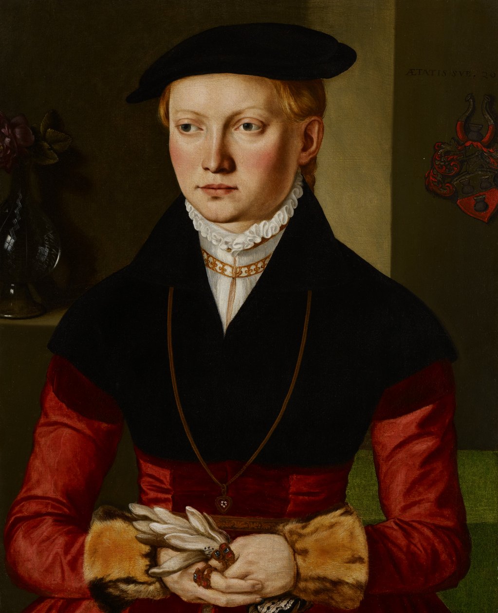 Portrett av en jente, ca. 1545 av Georg Pencz