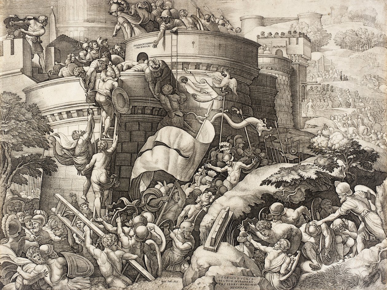 Erobringen av Kartago, 1539 av Georg Pencz