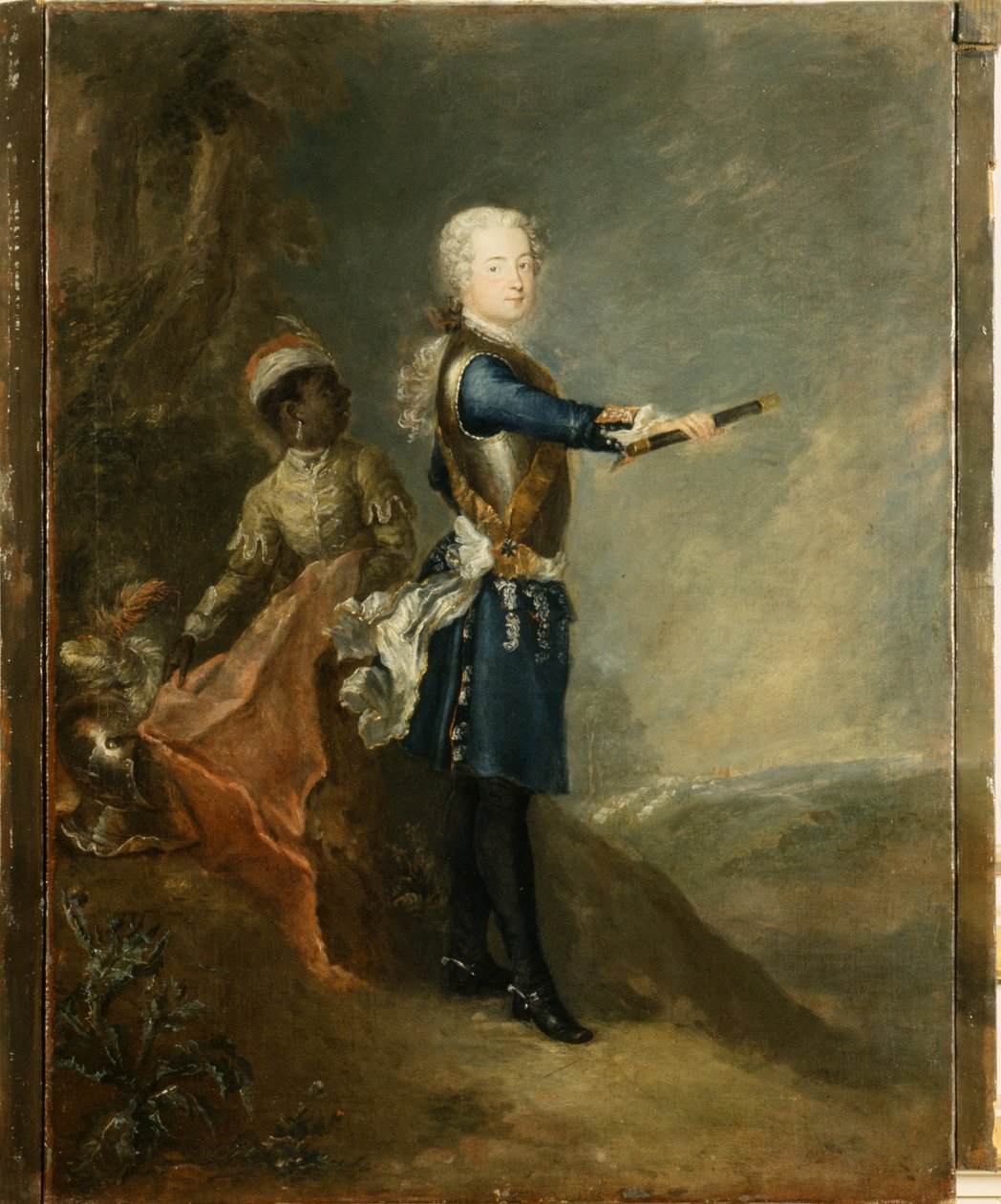 Fredrik II som kronprins, ca. 1735 av Georg Wenzeslaus von Knobelsdorff