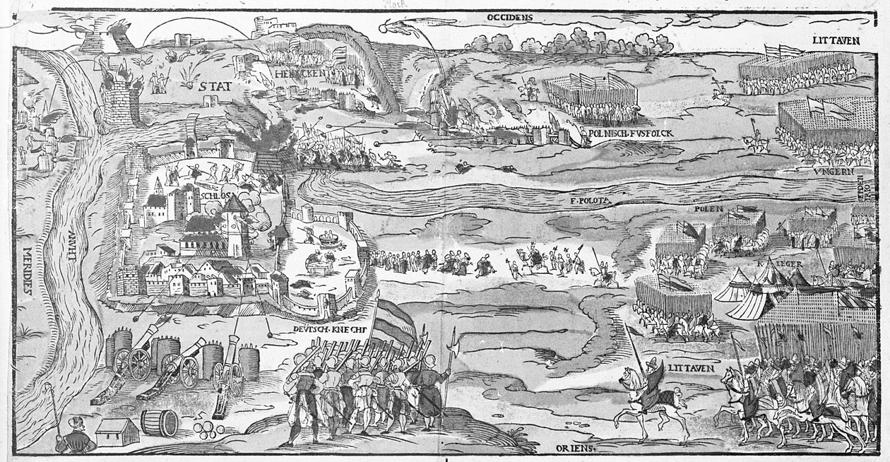 Beleiringen av Polotsk i 1579 av Georg the elder Mack