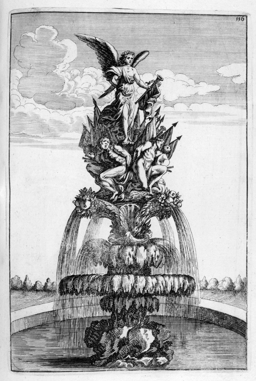 Fontenedesign, 1664 av Georg Andreas Bockler