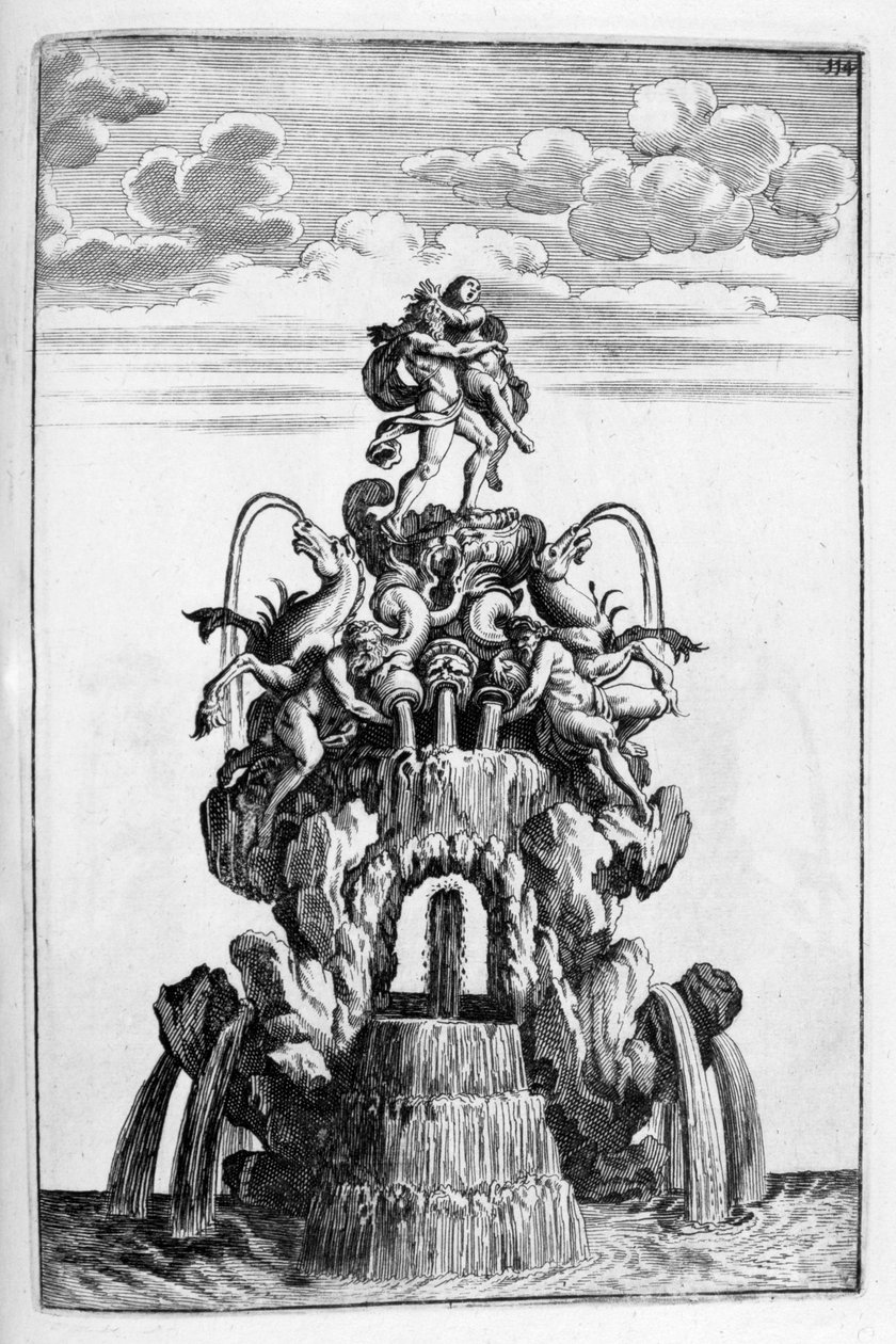 Fontenedesign, 1664 av Georg Andreas Bockler